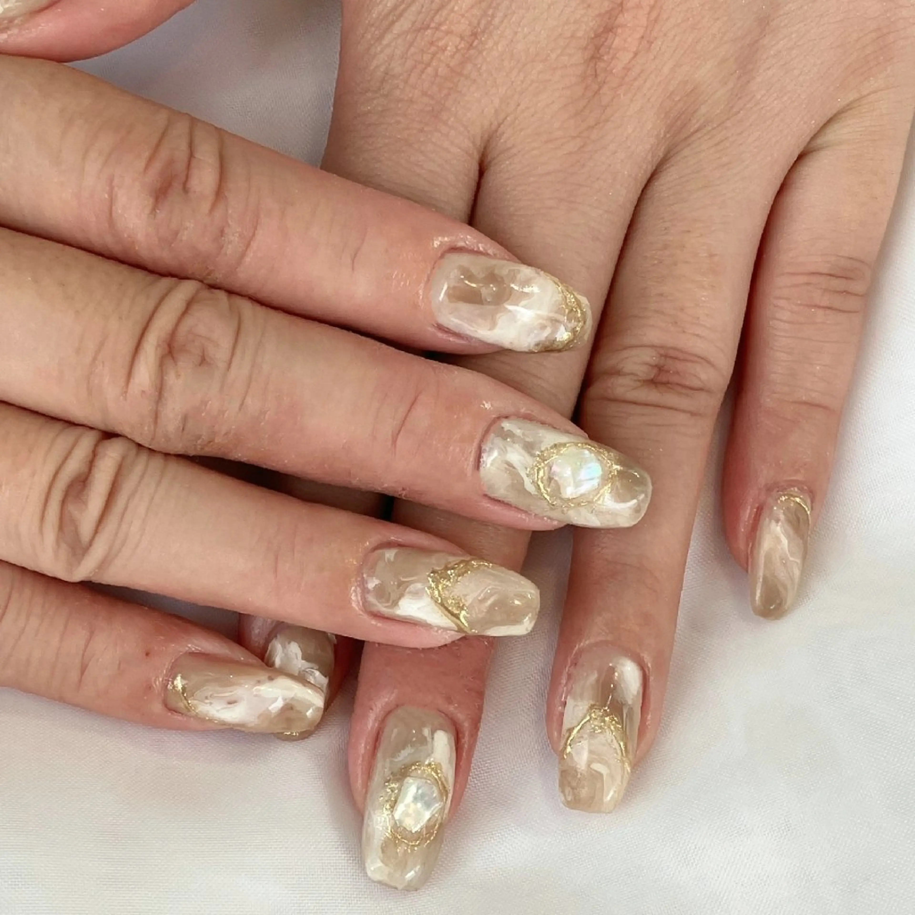 ネイル ミラーネイル ニュアンスネイル ハンドネイル felicita服部店所属・felicita fumi♡のネイルデザイン