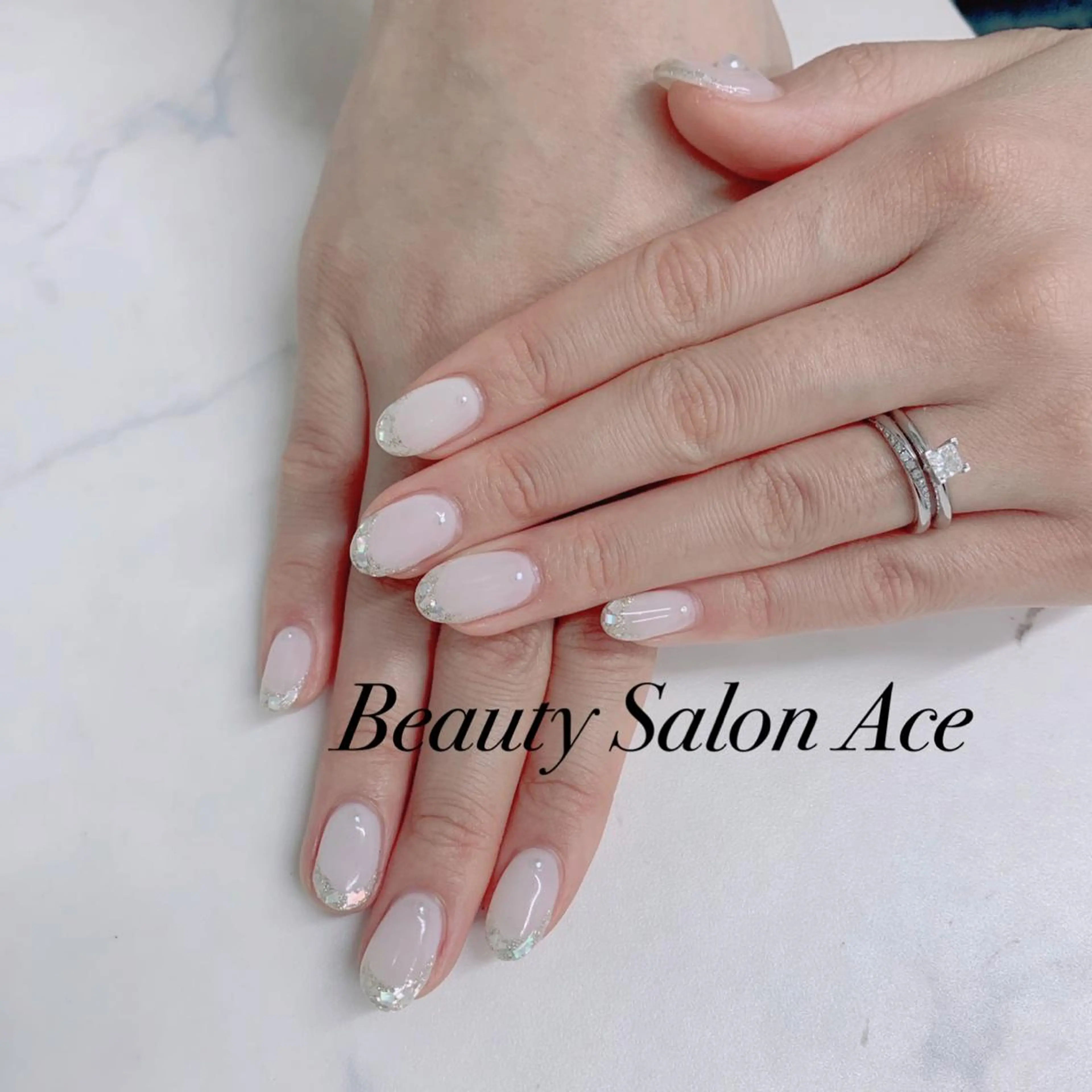 ネイル ラメ(グリッター) メンズネイル 春ネイル ハンドネイル ハンドケア Beauty Salon Ace(ネイルサロン エース)所属・池袋フィルイン Ace♡長さだしのネイルデザイン