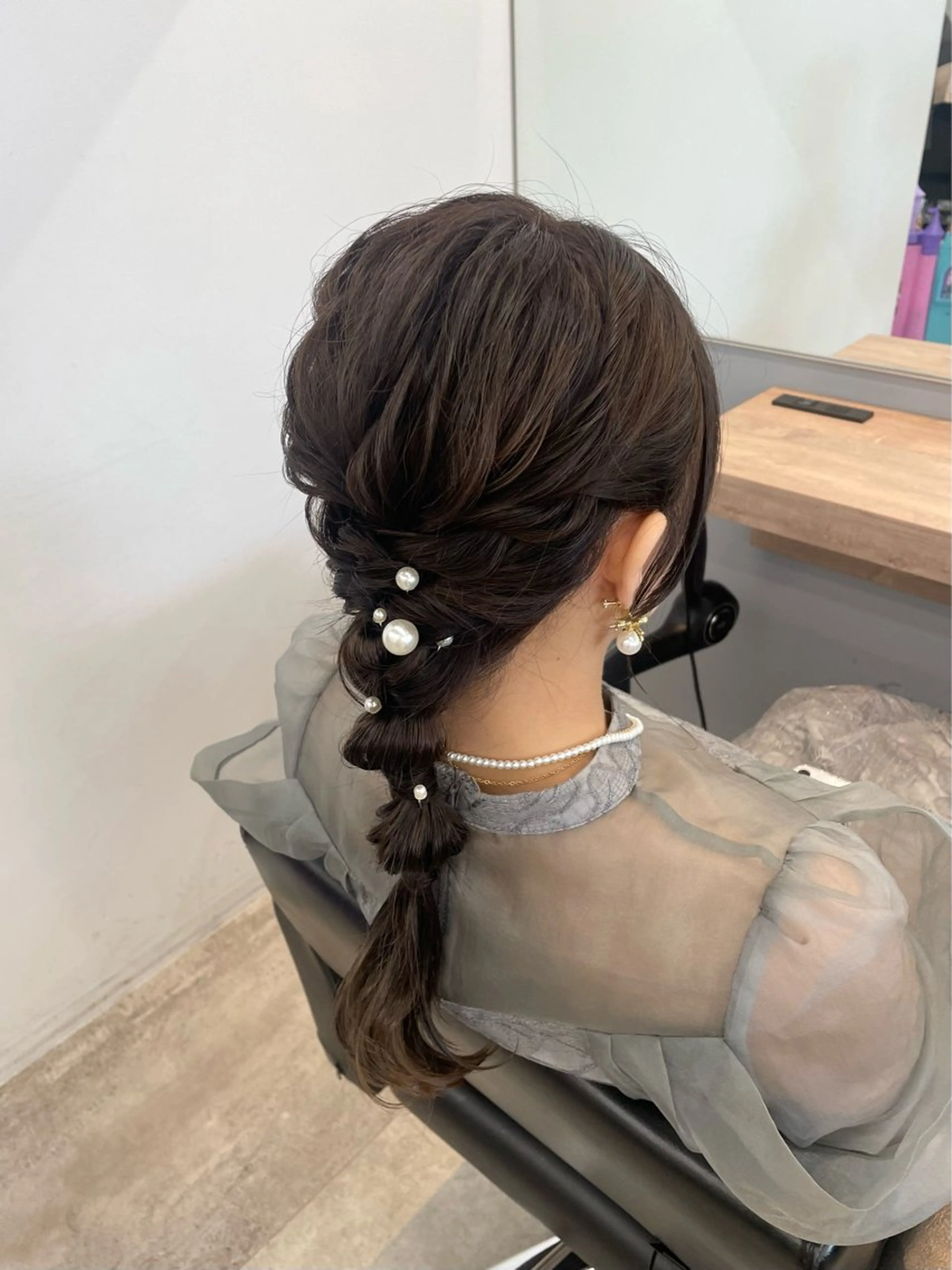 ロング ヘアアレンジ ヘアセット 🍑暖色カラー／ アレンジ／真希🎀のヘアスタイル
