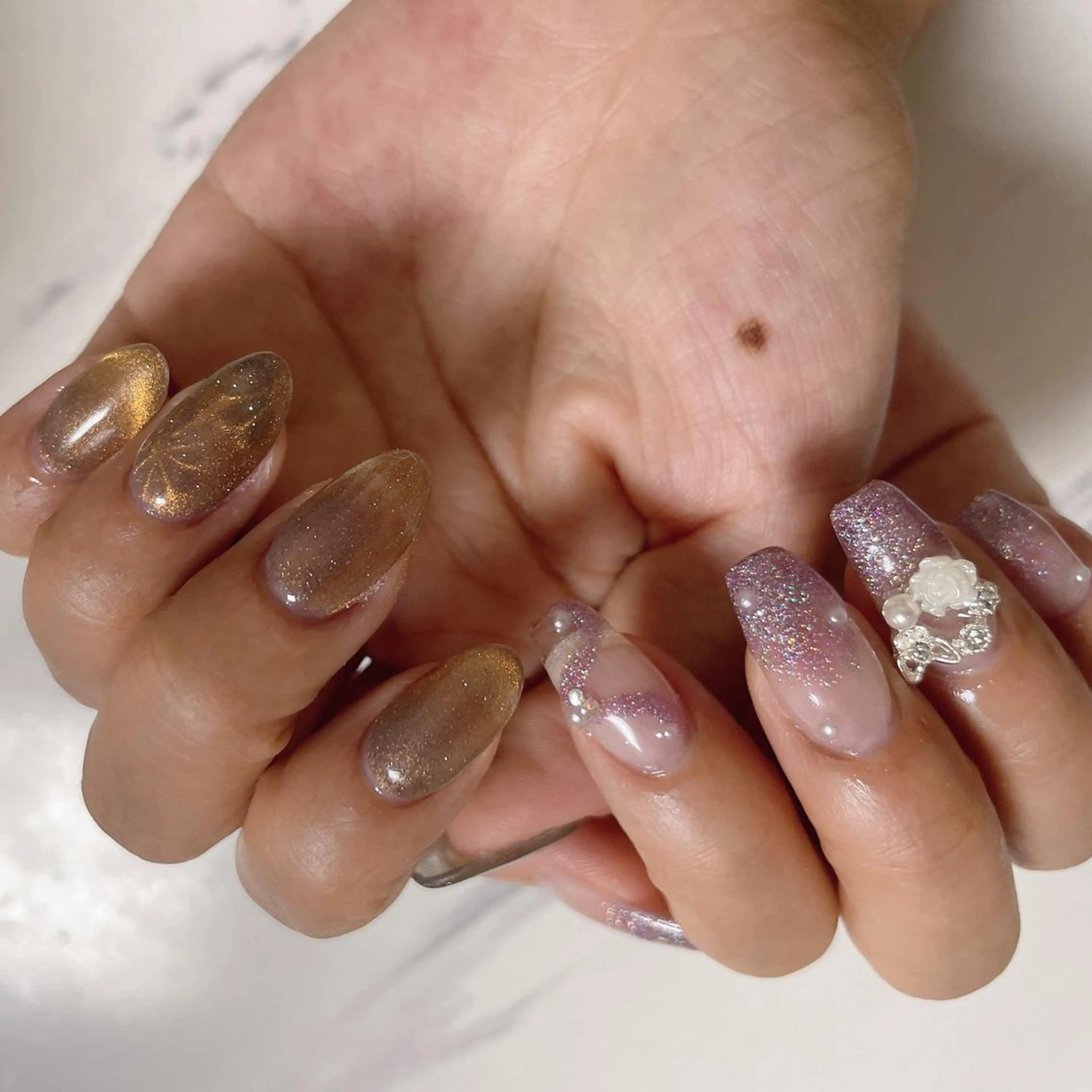 ネイル スカルプネイル 畠山 ゆいのネイルデザイン