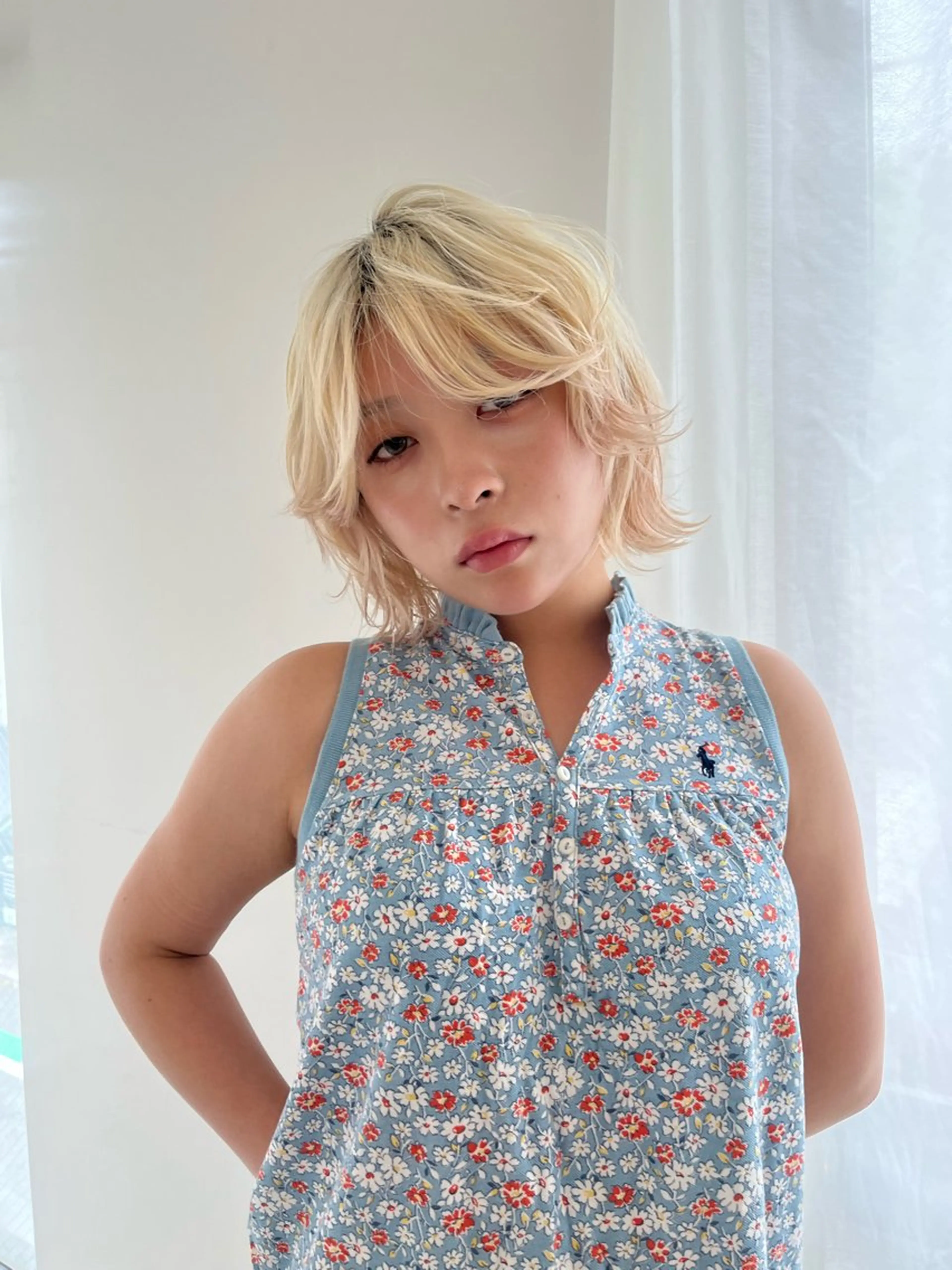 ショート ボブレイヤー ボブ レイヤーカット MAYU/ハイトーン /レイヤーカットのヘアスタイル