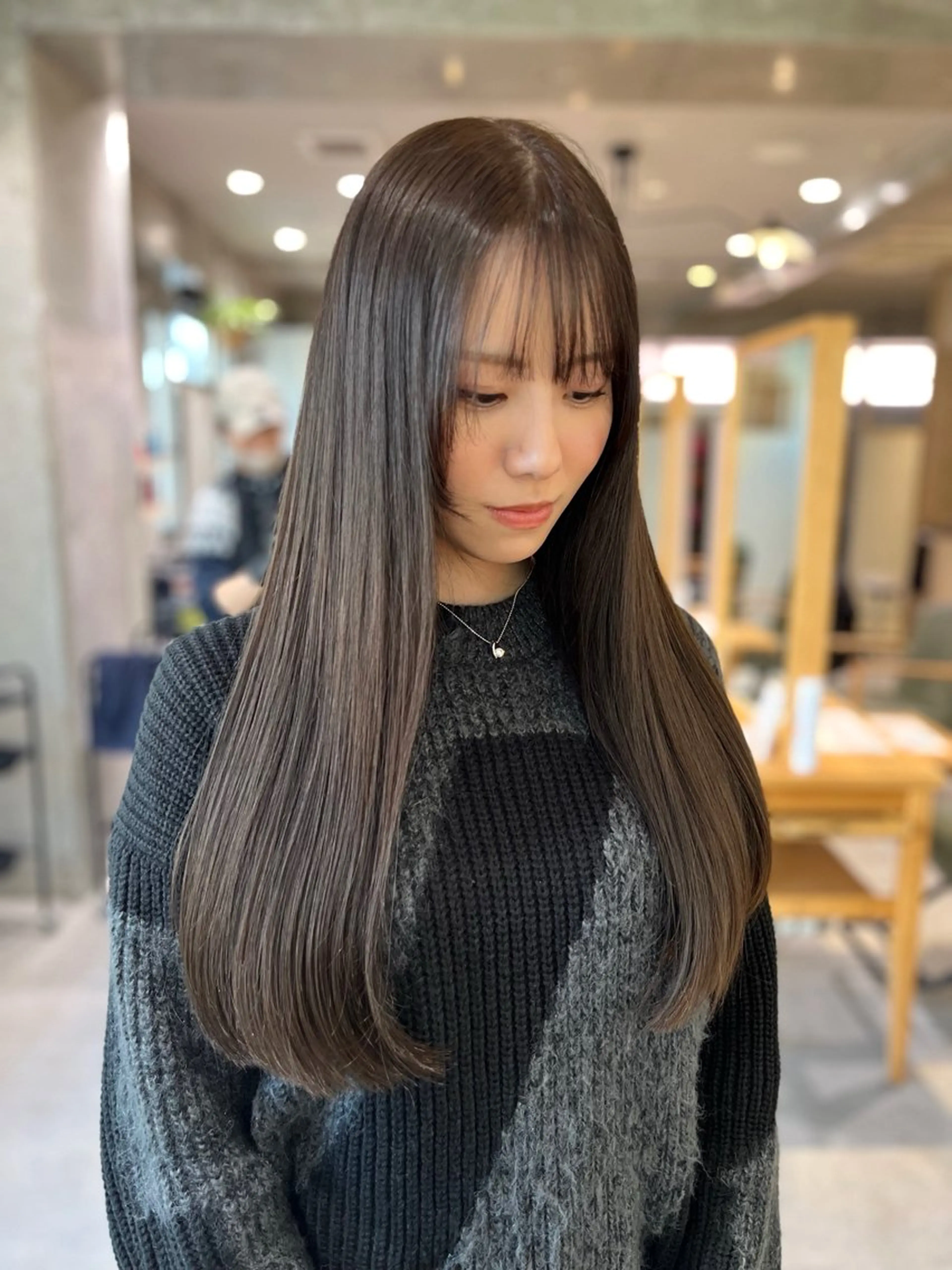 ロング カラー ヘアカラー 赤み消しカラー/ 髪質改善🌼ルナのヘアスタイル