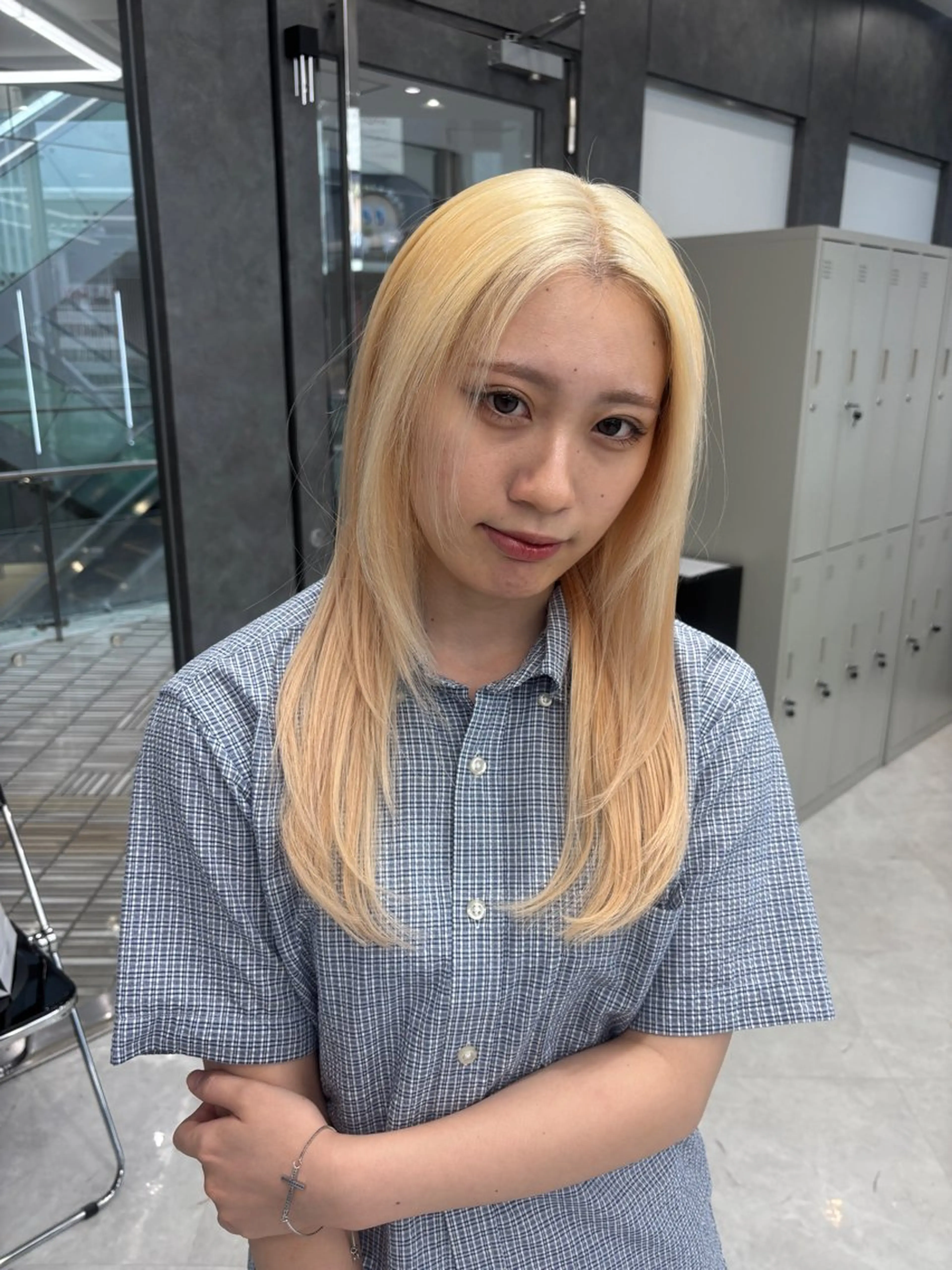 ロング カラー ヘアアレンジ ヘアカラー トリートメント ヘアセット ミルクティー/ピンク カラー/ みう🎀のヘアスタイル