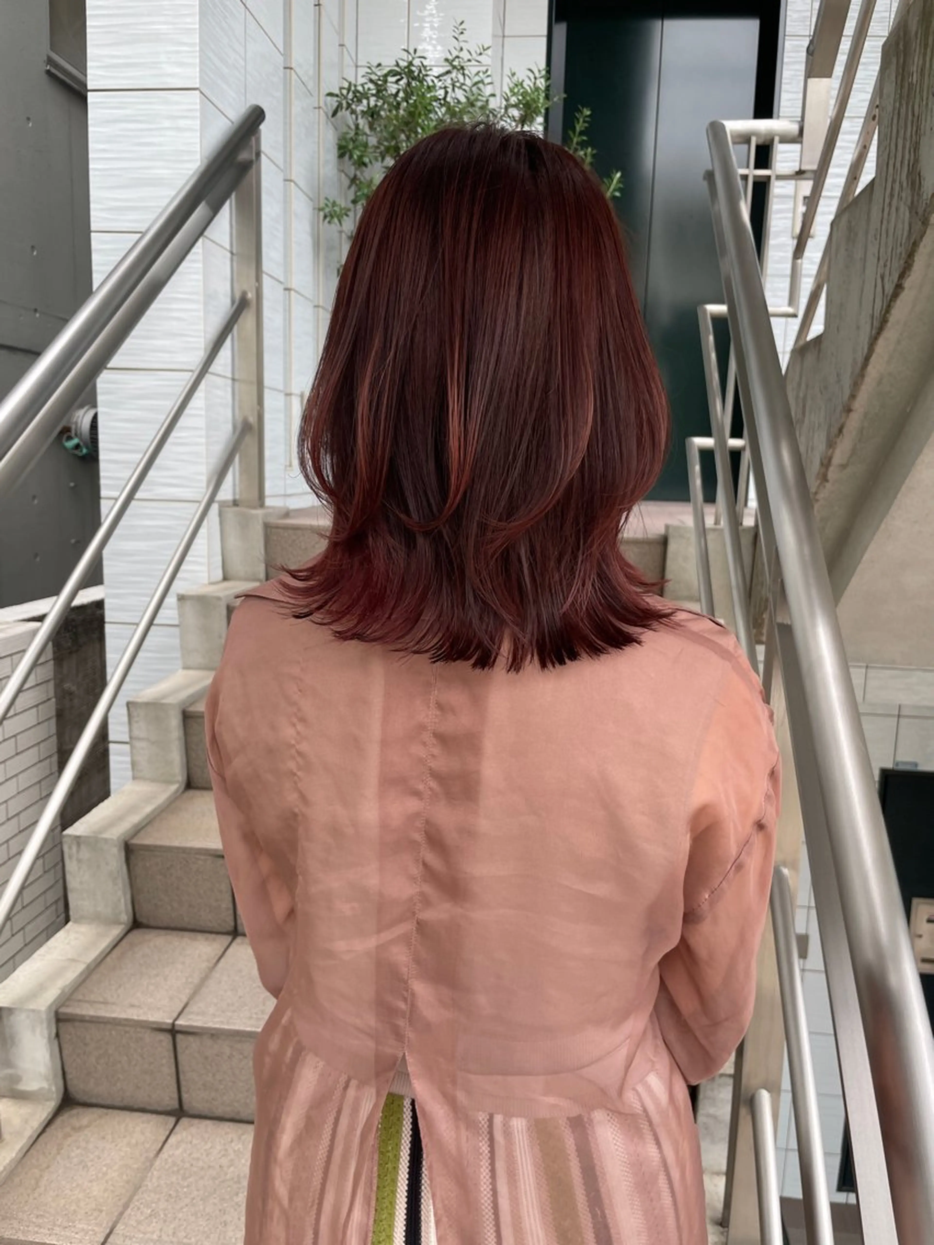 カラー レッドカラー Côte所属・ショート/ボブカット ゆい/Côte表参道のヘアスタイル