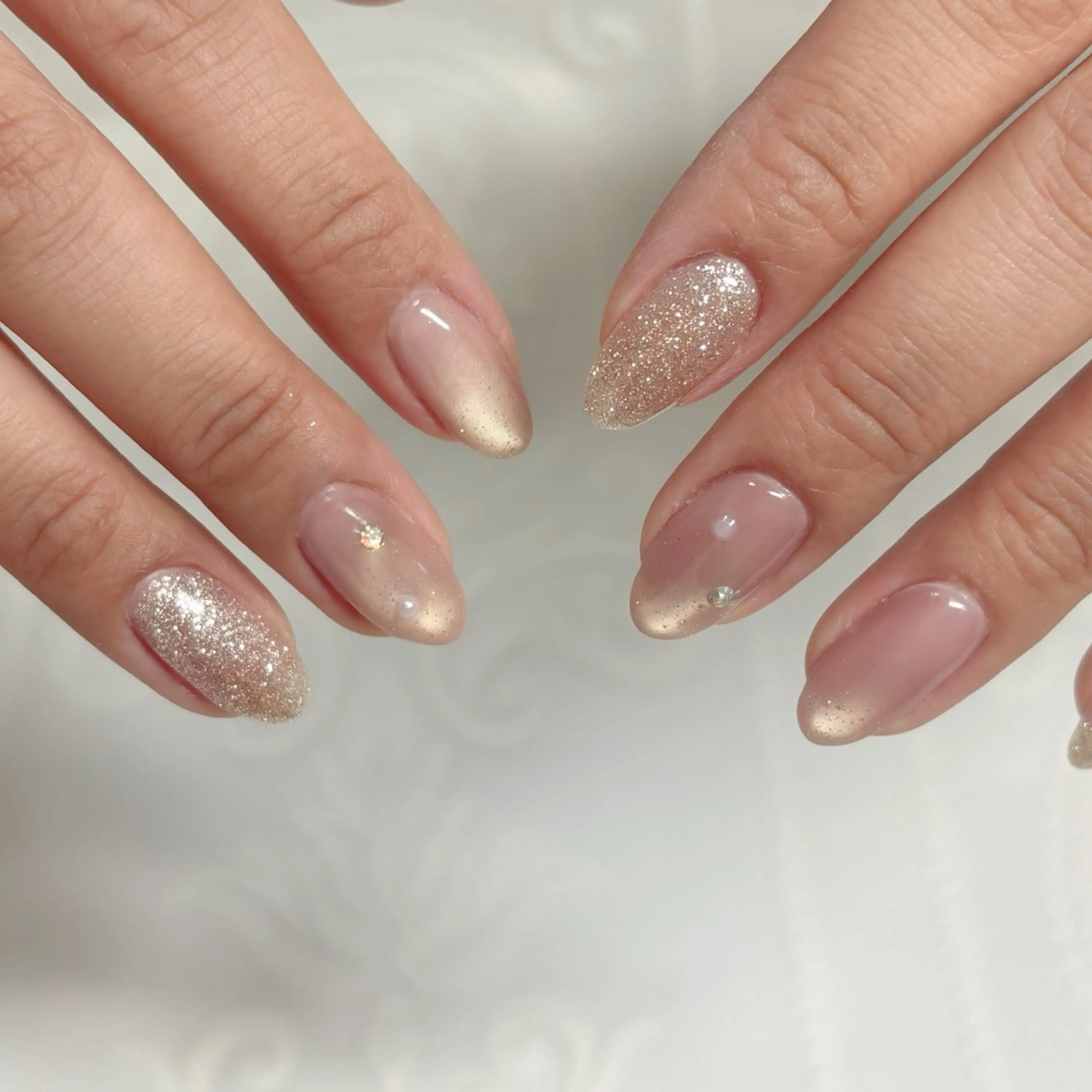 ネイル フラッシュネイル マグネットネイル ビー玉ネイル Re line megumiのネイルデザイン