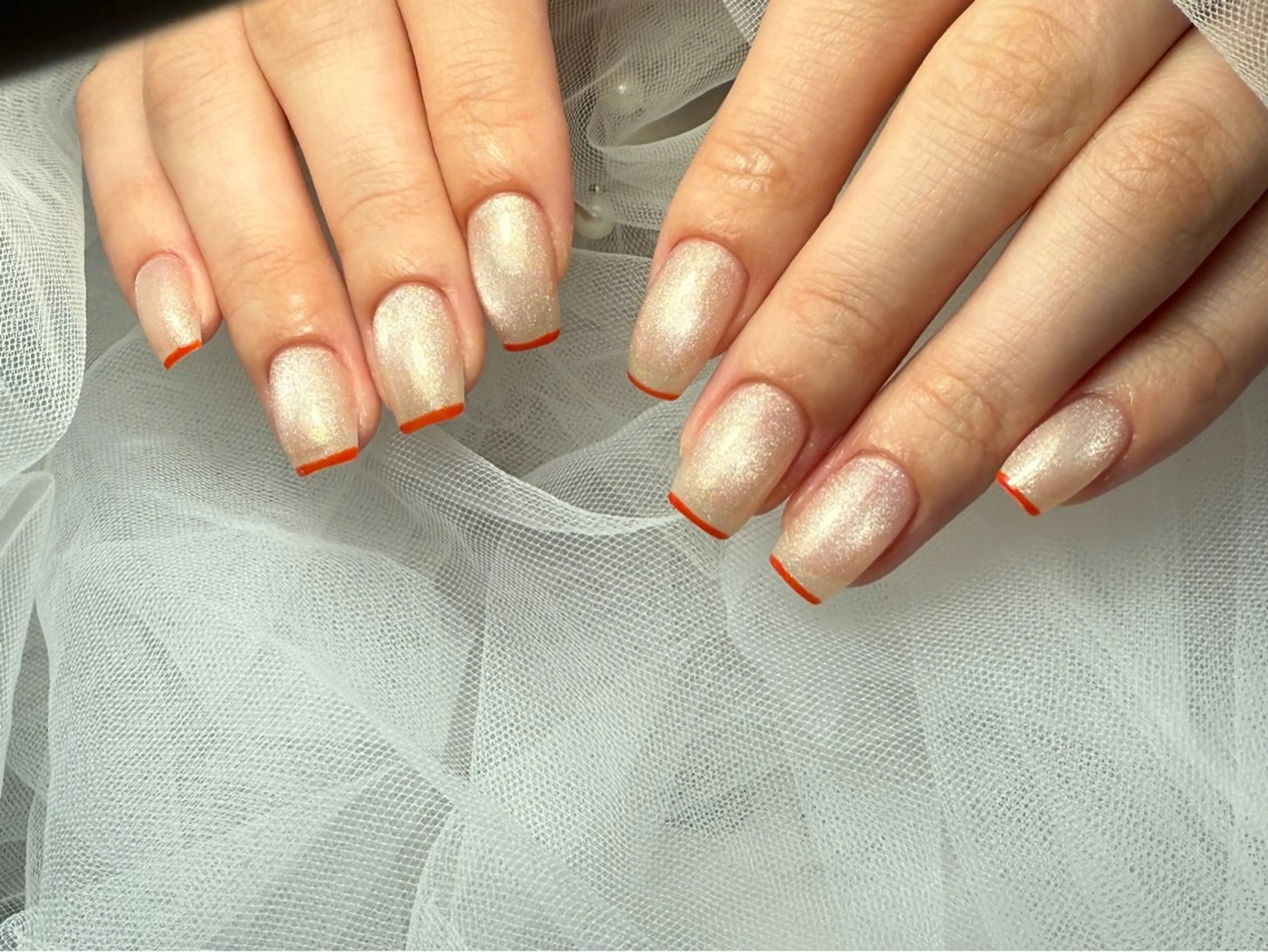 ネイル ブルー チークネイル フットネイル フレンチネイル グラデーション ハンドネイル ToliyDeliy Nail Salonのネイルデザイン