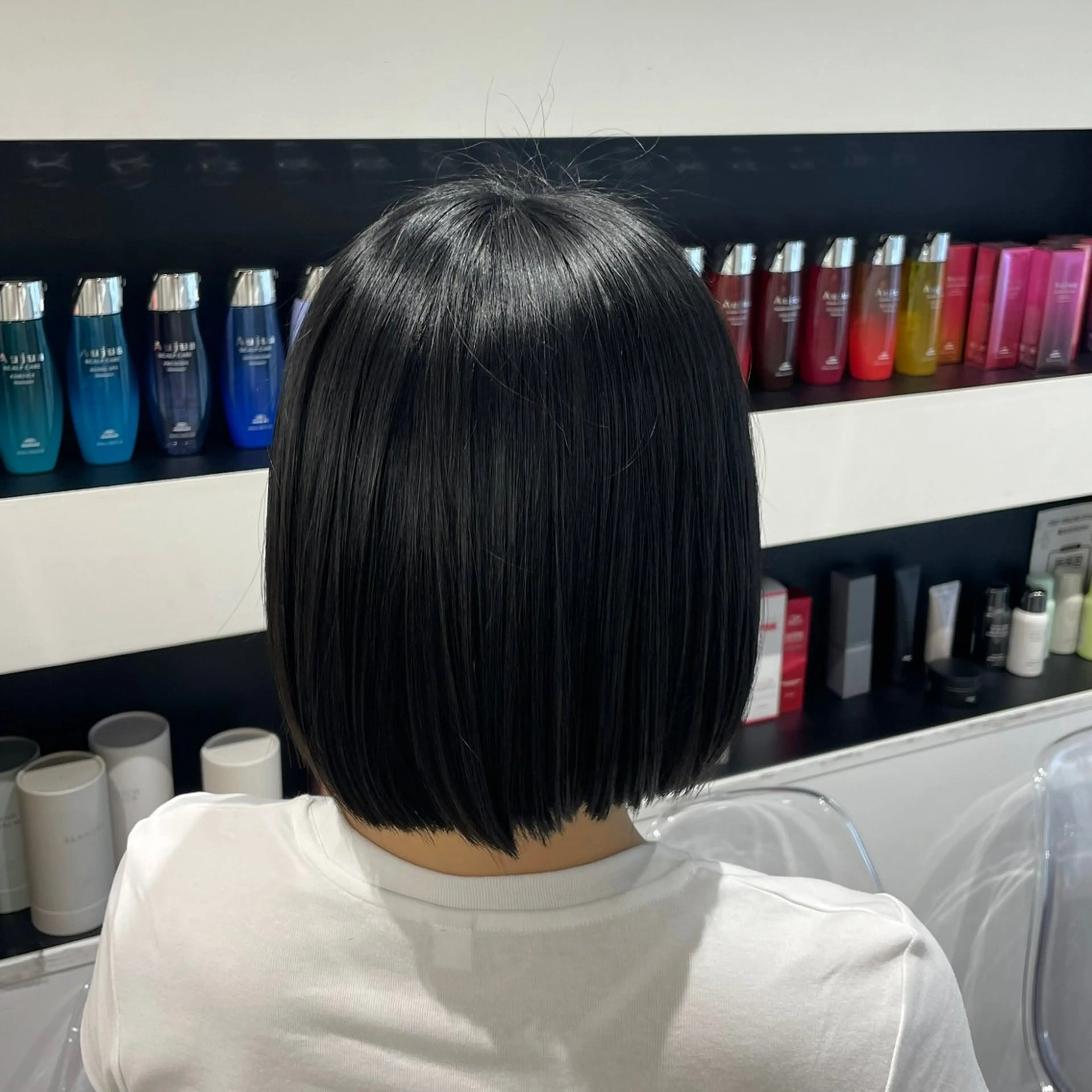 ミディアム カラー ヘアカラー ななみ/emu 《ちゅるんカラー》のヘアスタイル