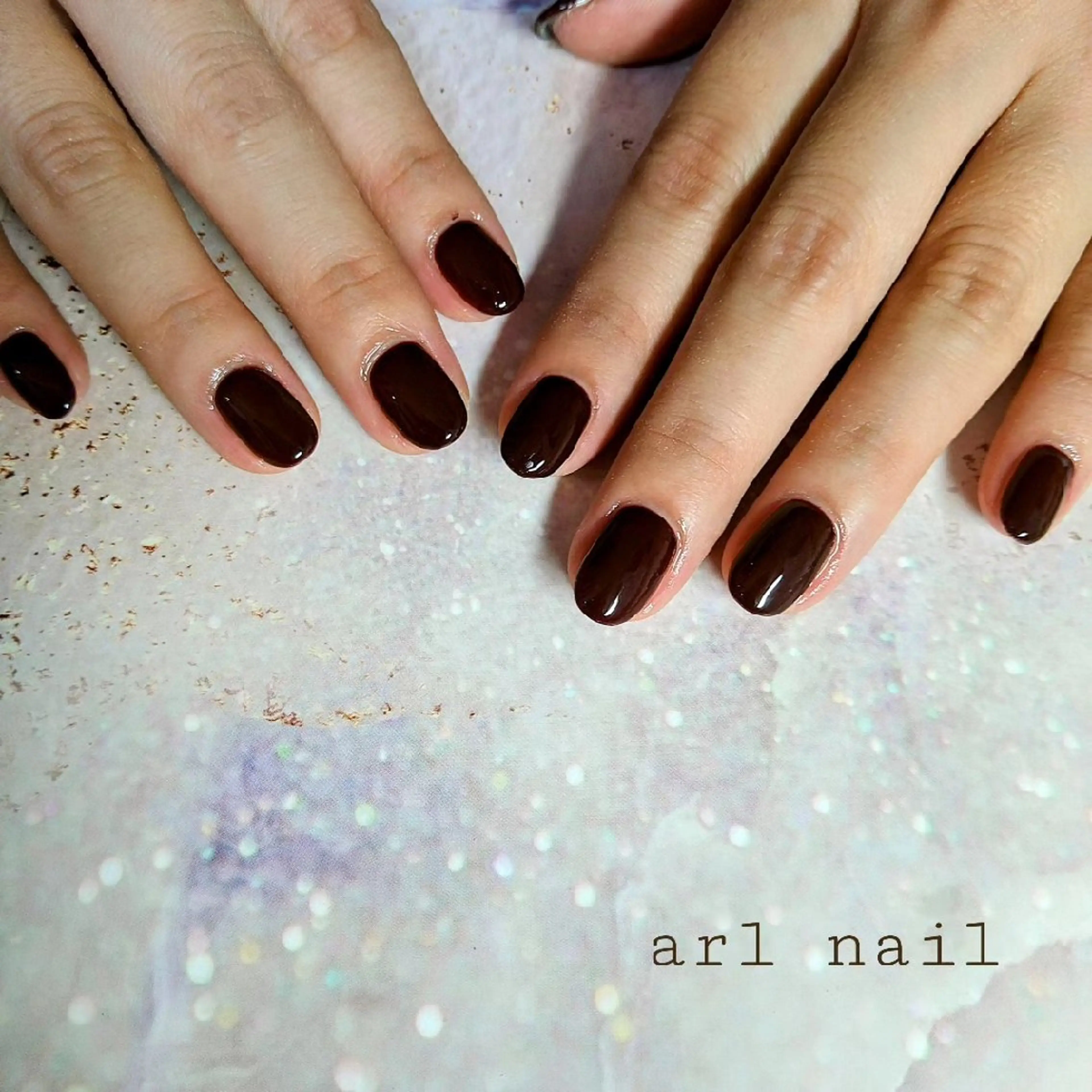 【オフ込】シンプルハンドジェルネイルの写真