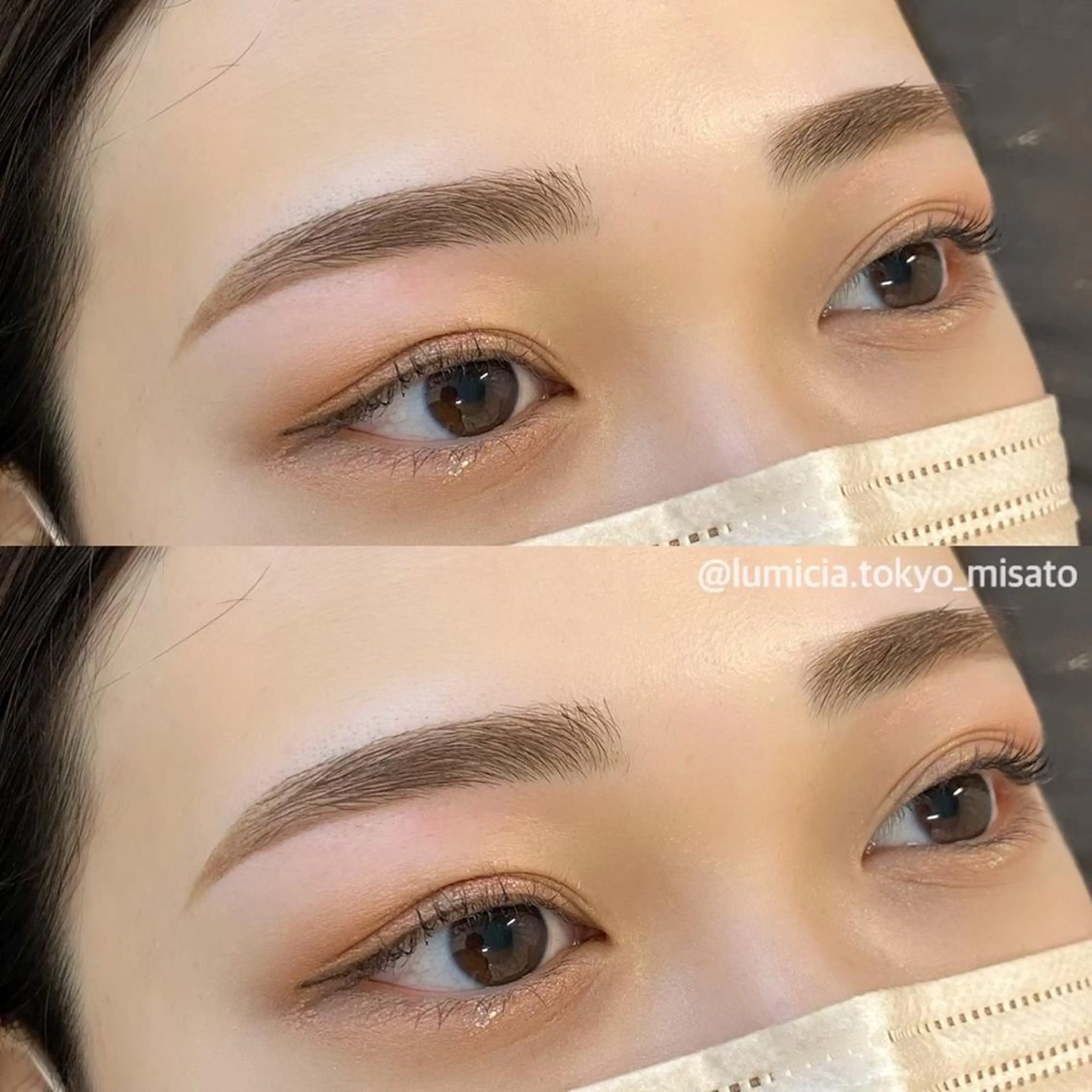 美眉毛アイブロウWAXスタイリング＋毛量調整有（間引き）+眉メイク￥4700の写真