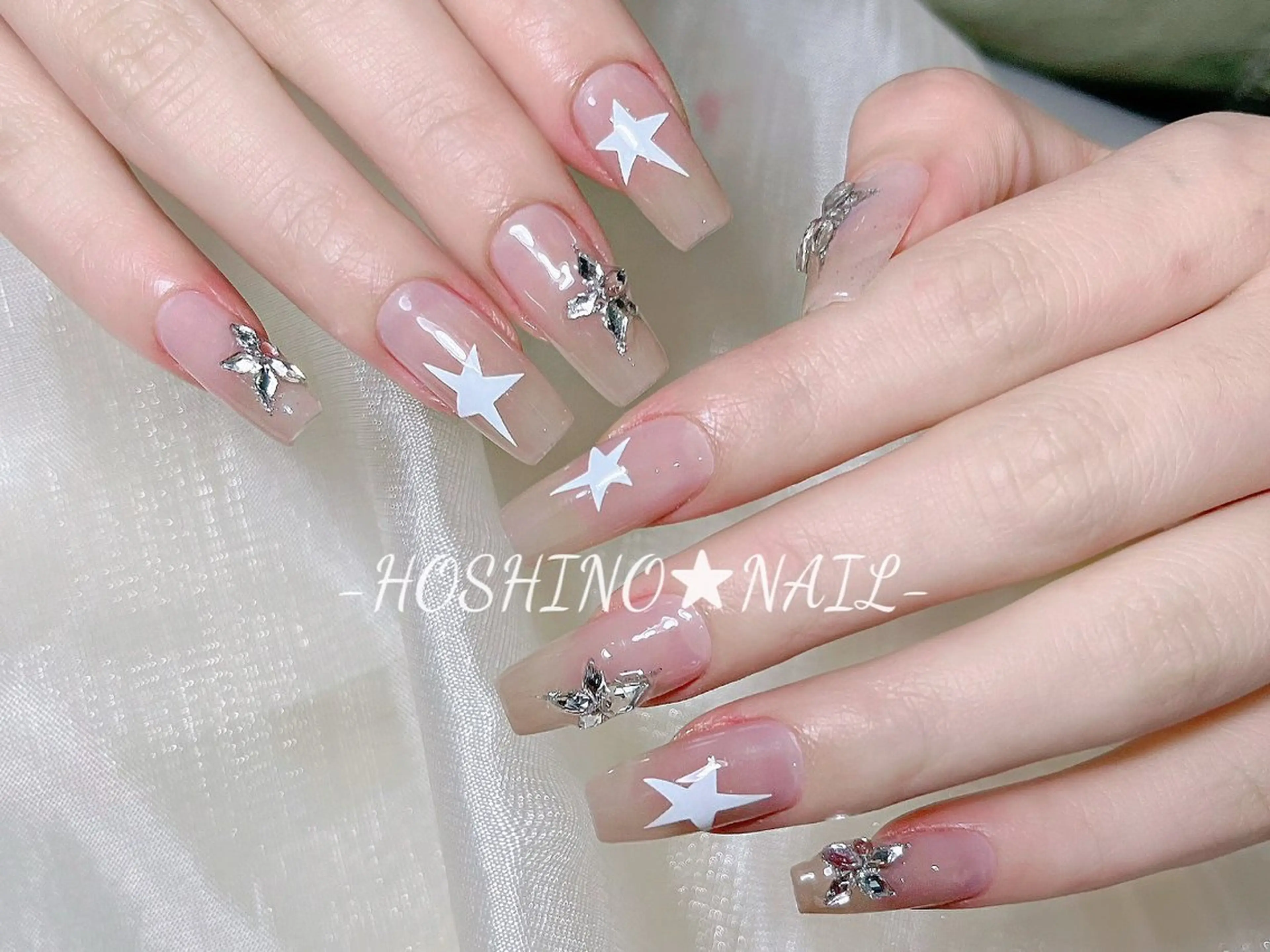 ネイル オーロラネイル チークネイル ドット フットネイル フレンチネイル ハンドネイル ★HOSHINO NAIL★新宿店のネイルデザイン
