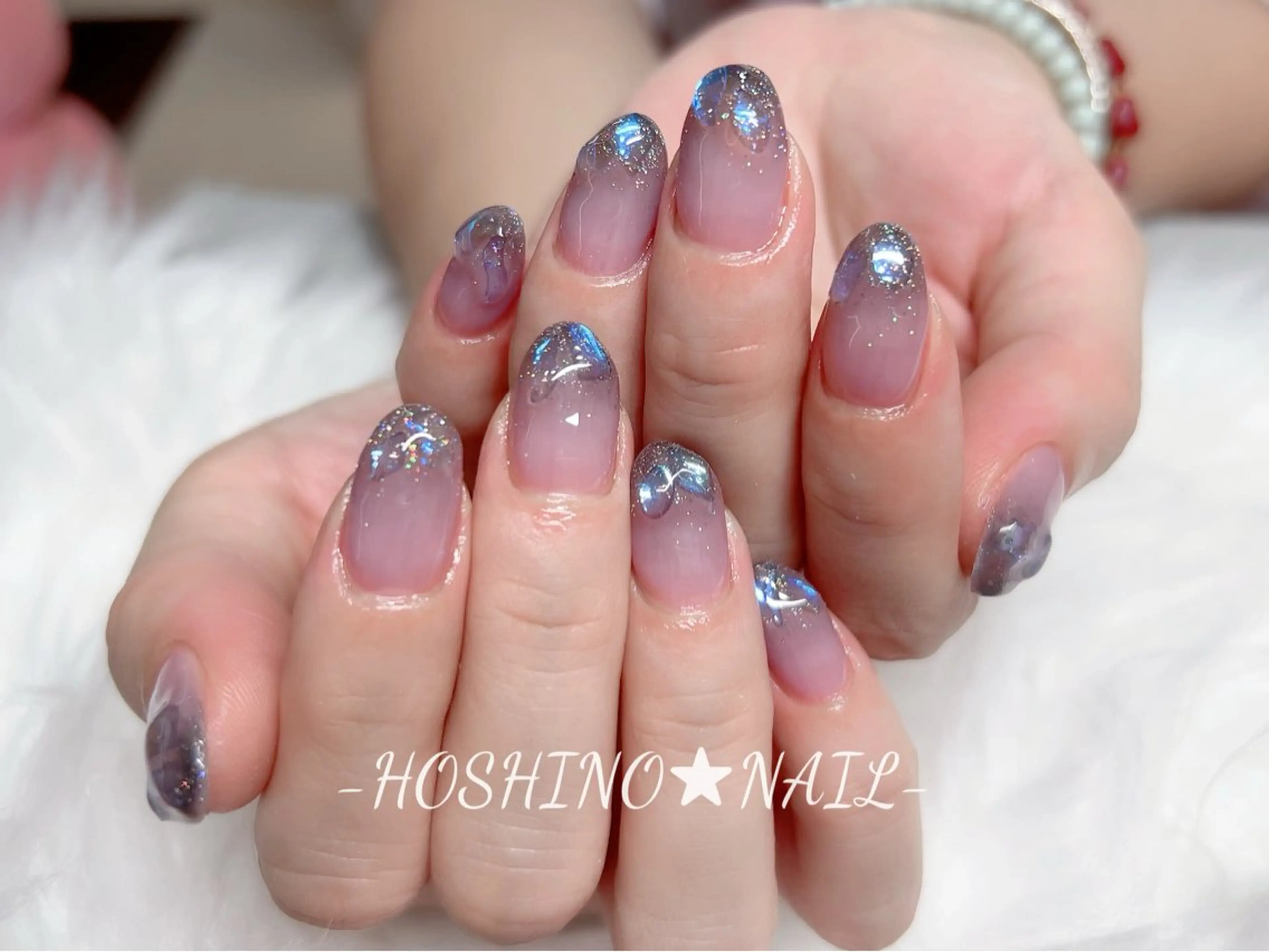 ネイル オーロラネイル チークネイル ドット フットネイル フレンチネイル ハンドネイル ★HOSHINO NAIL★新宿店のネイルデザイン