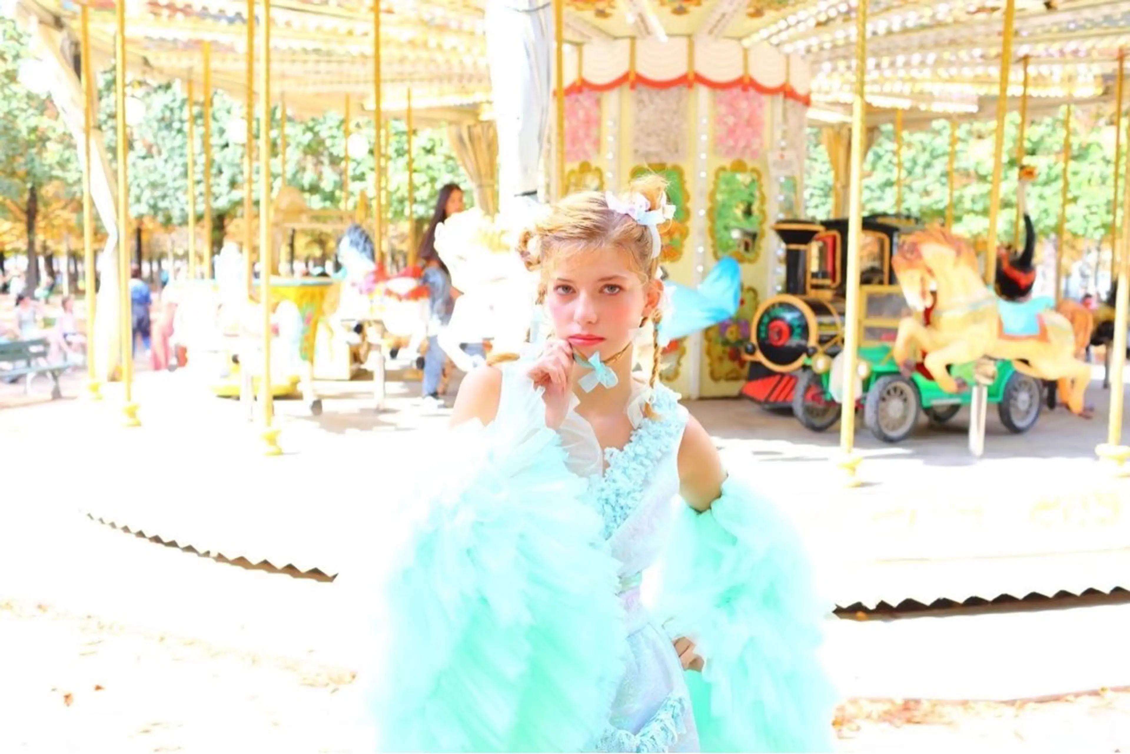 セミロング カラー 梨子🐣艶カラー🌈 ダメージレス💖のヘアスタイル