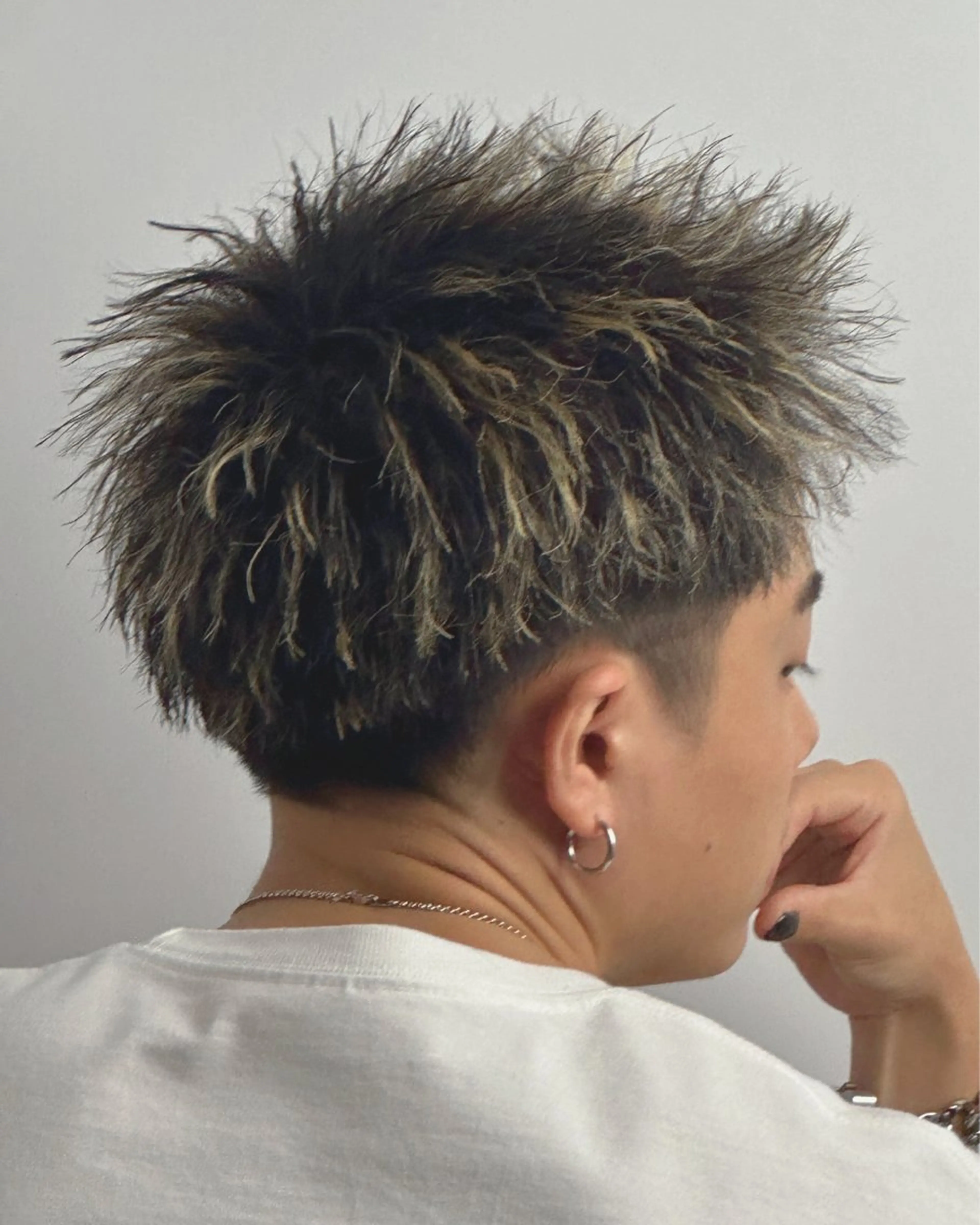 【60％オフ】メンズカット+メンズメッシュ（パーマ落とし/ツイストパーマ/スパイラルパーマ/スパイキーパーマ/ピンパーマの写真