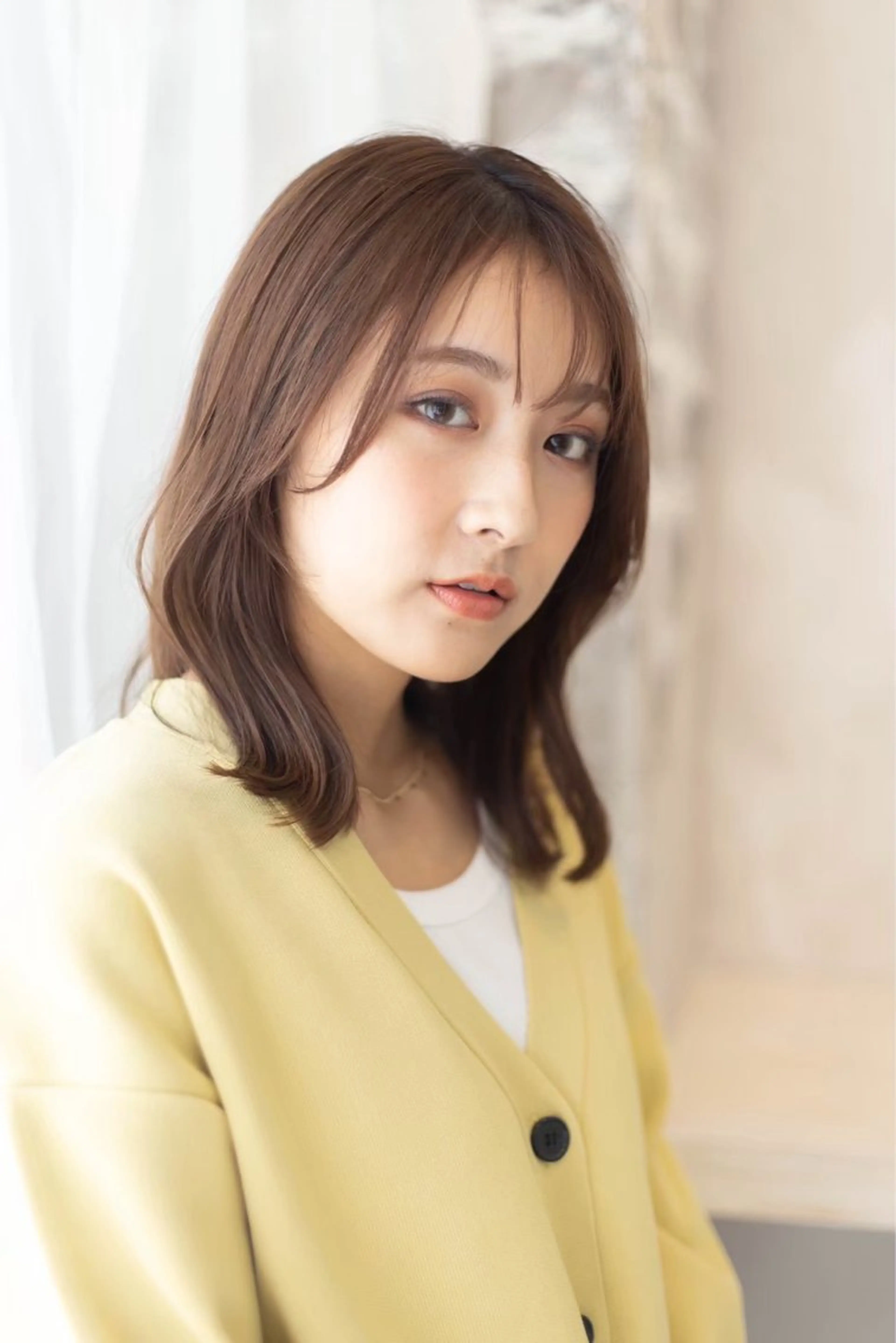 ミディアム カラー LA･BEAU所属・佐藤 有沙のヘアスタイル