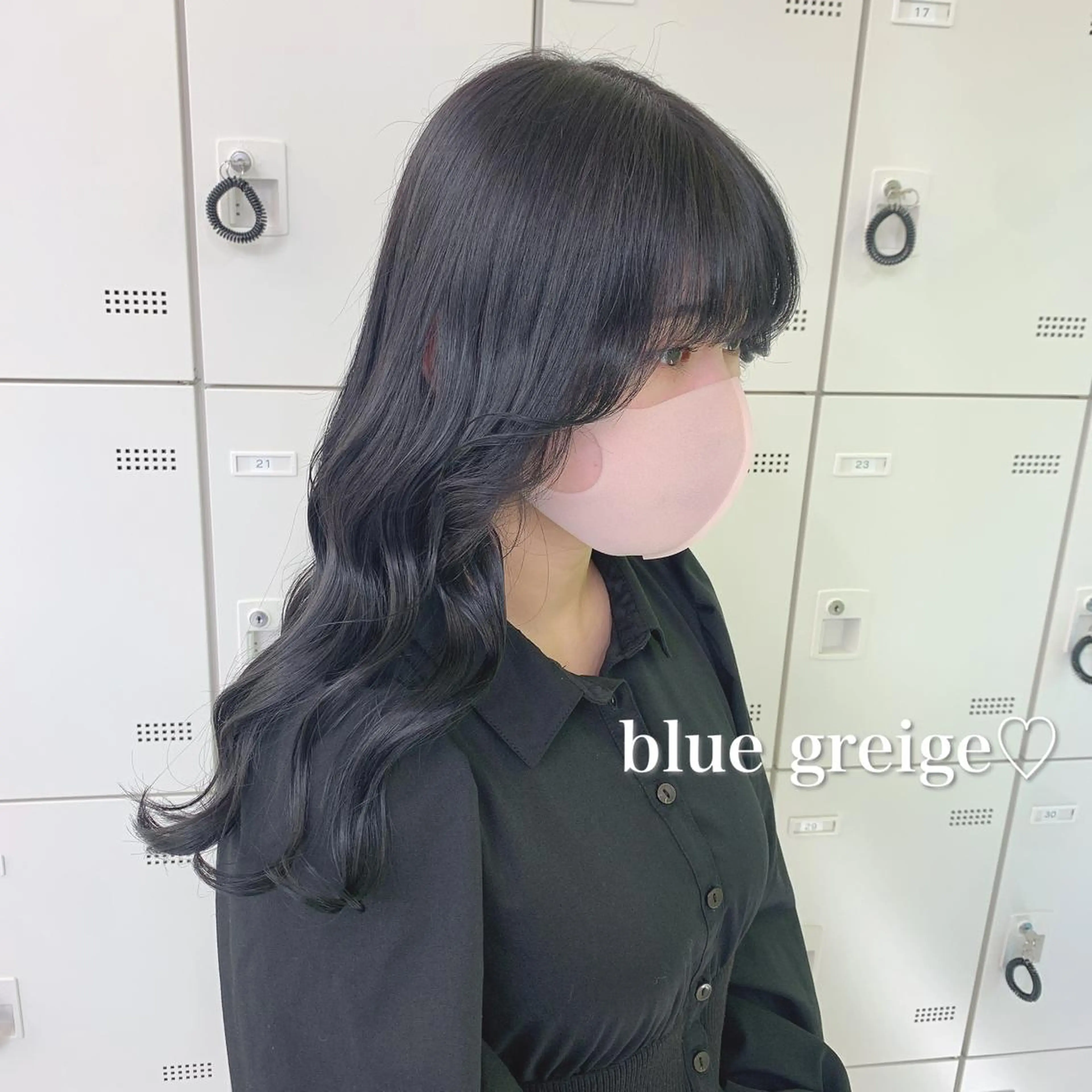 💙🖤🇰🇷韓国好き必見🇰🇷顔まわりカット＋艶ワンカラー🖤💙小顔効果と美白効果抜群！の写真
