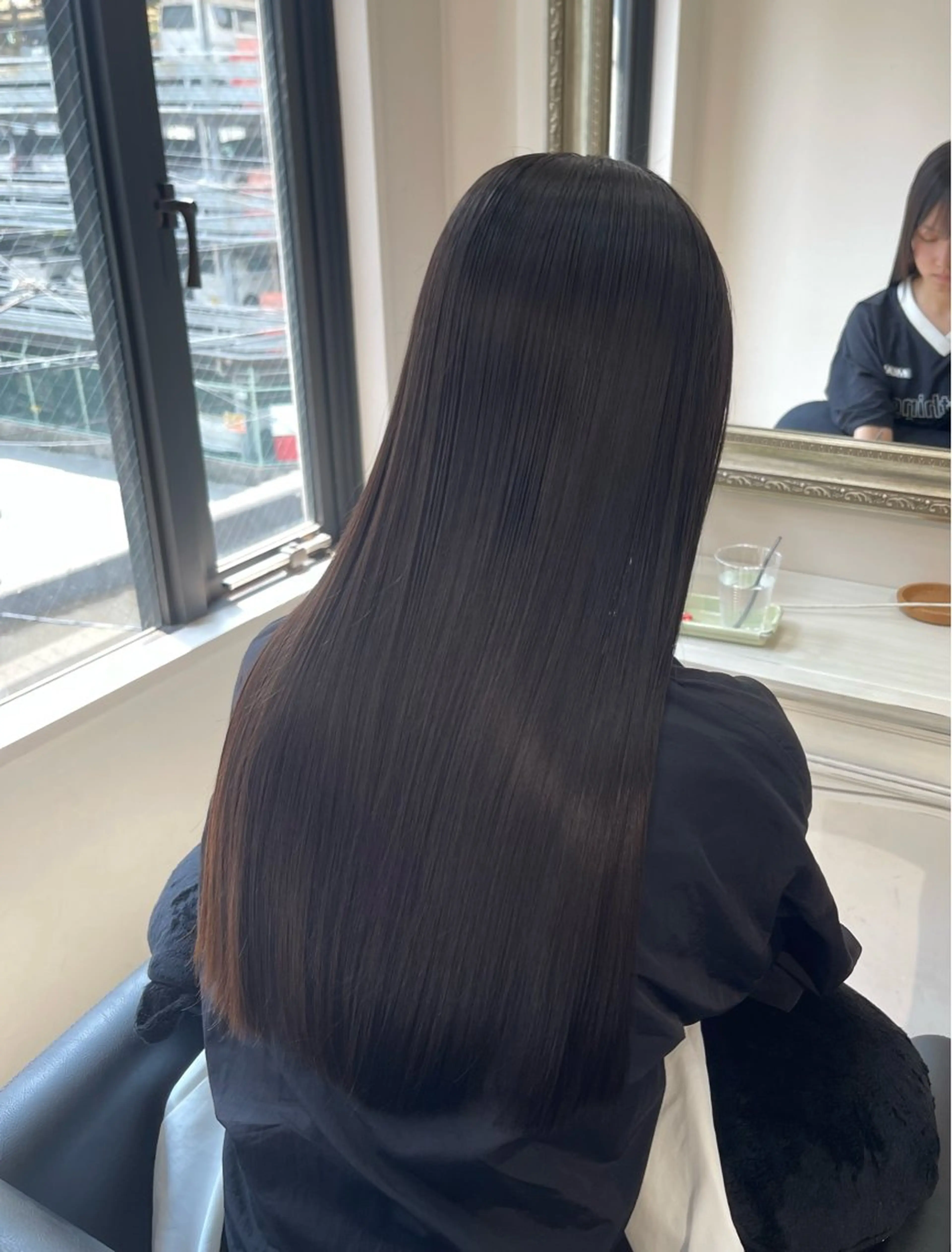 ロング 髪質改善 カット 縮毛矯正 堀江/透明感カラー /艶髪/NENE🫧のヘアスタイル