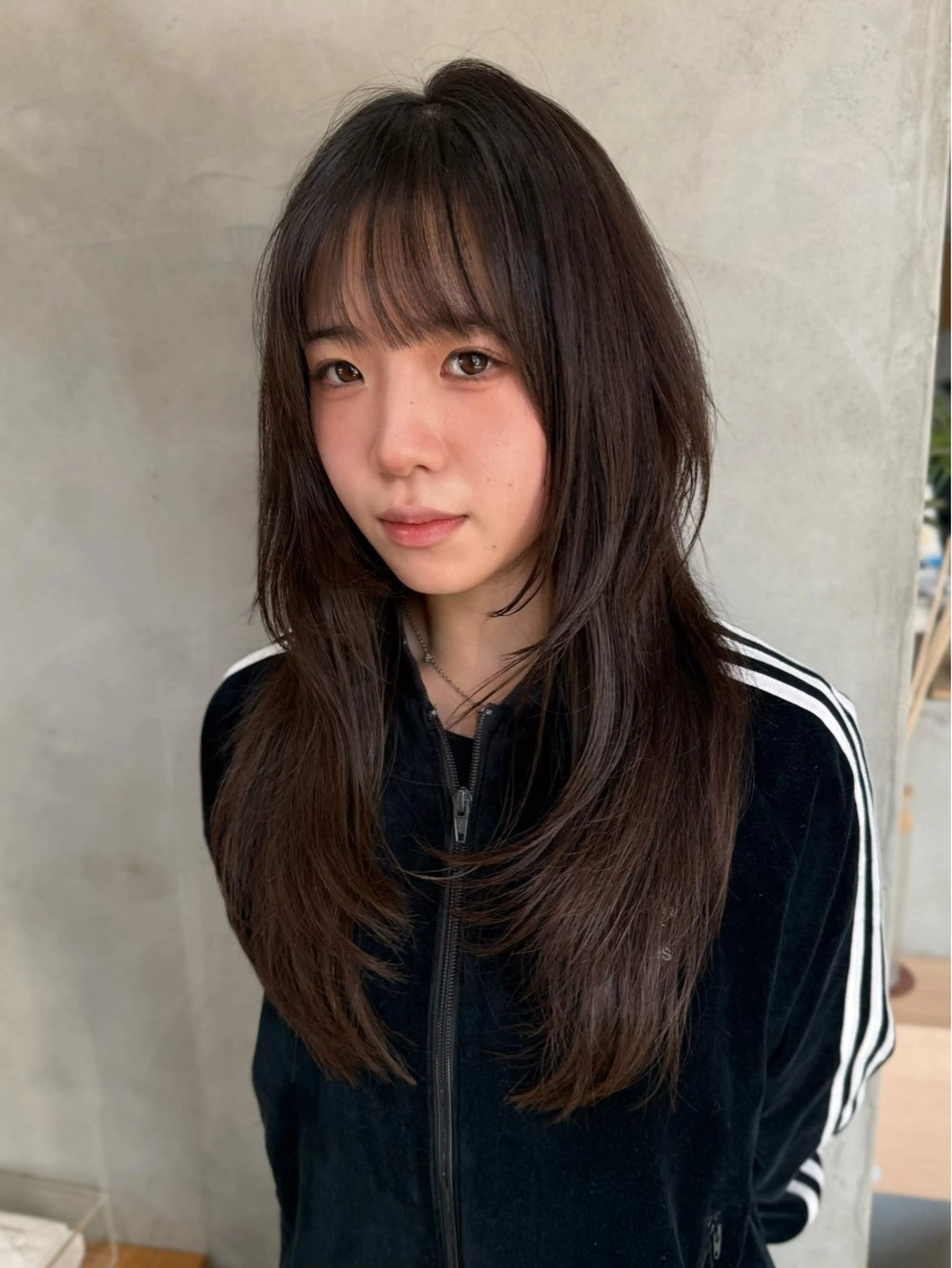 ロング 顔周りカット ハッシュカット レイヤーカット カット 88 hair design所属・🫧ハルカ🫧 レイヤーカット/ボブのヘアスタイル