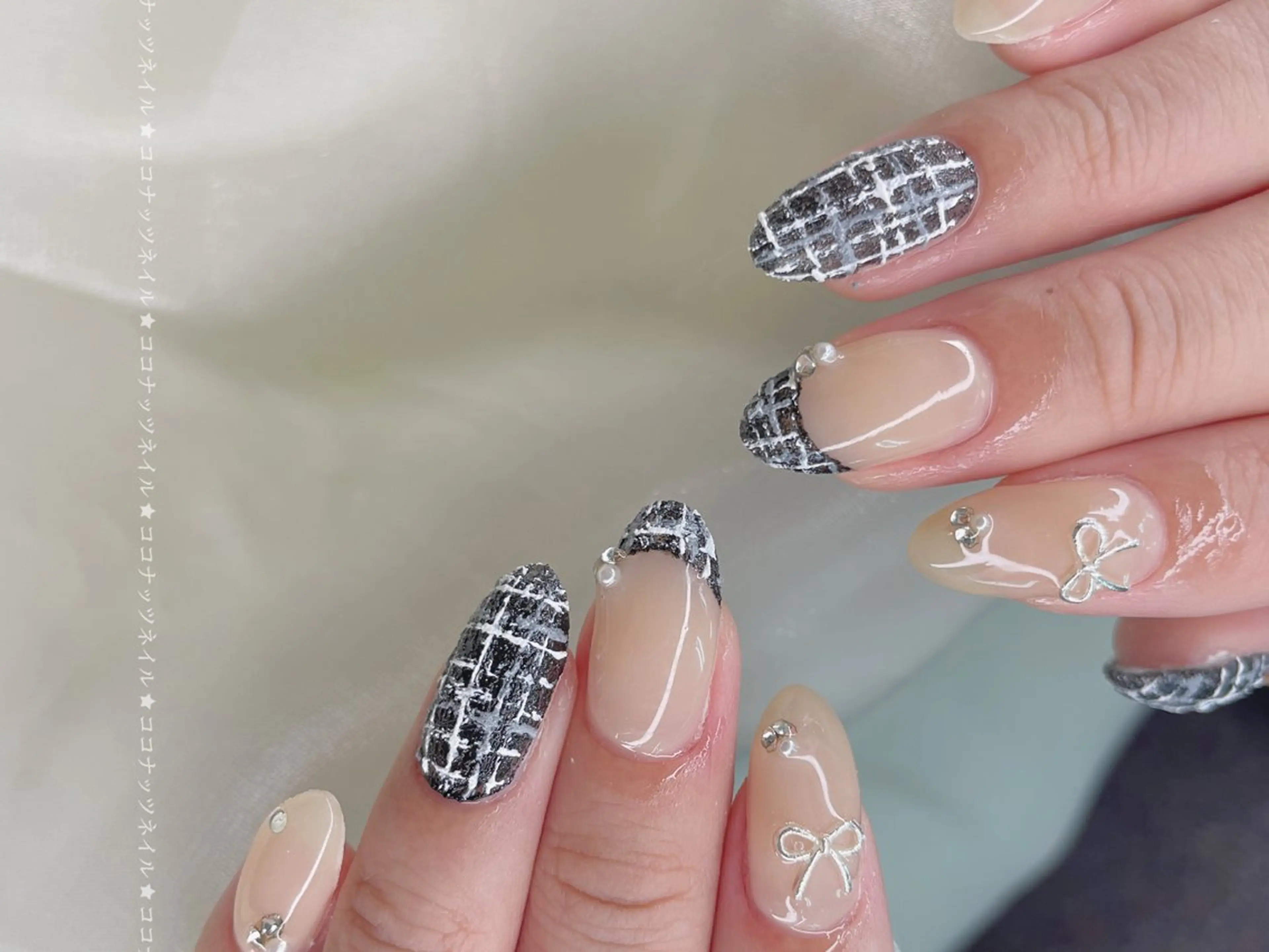 ネイル ハンドネイル 神田 ココナッツのネイルデザイン