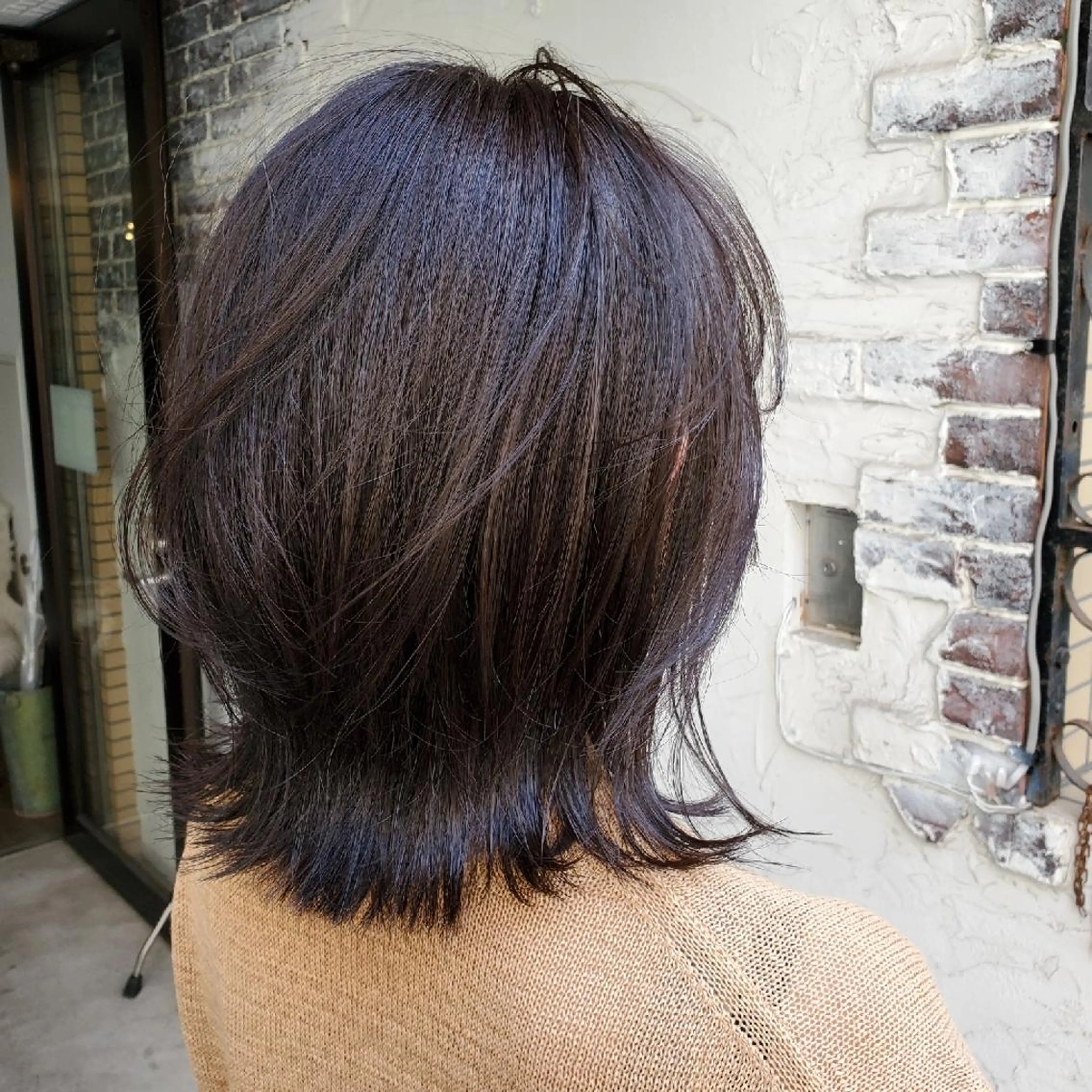 ミディアム カラー カット ヘアカラー トリートメント フリーランス所属・韓国ヘア レイヤー くびれヘアMATSUのヘアスタイル