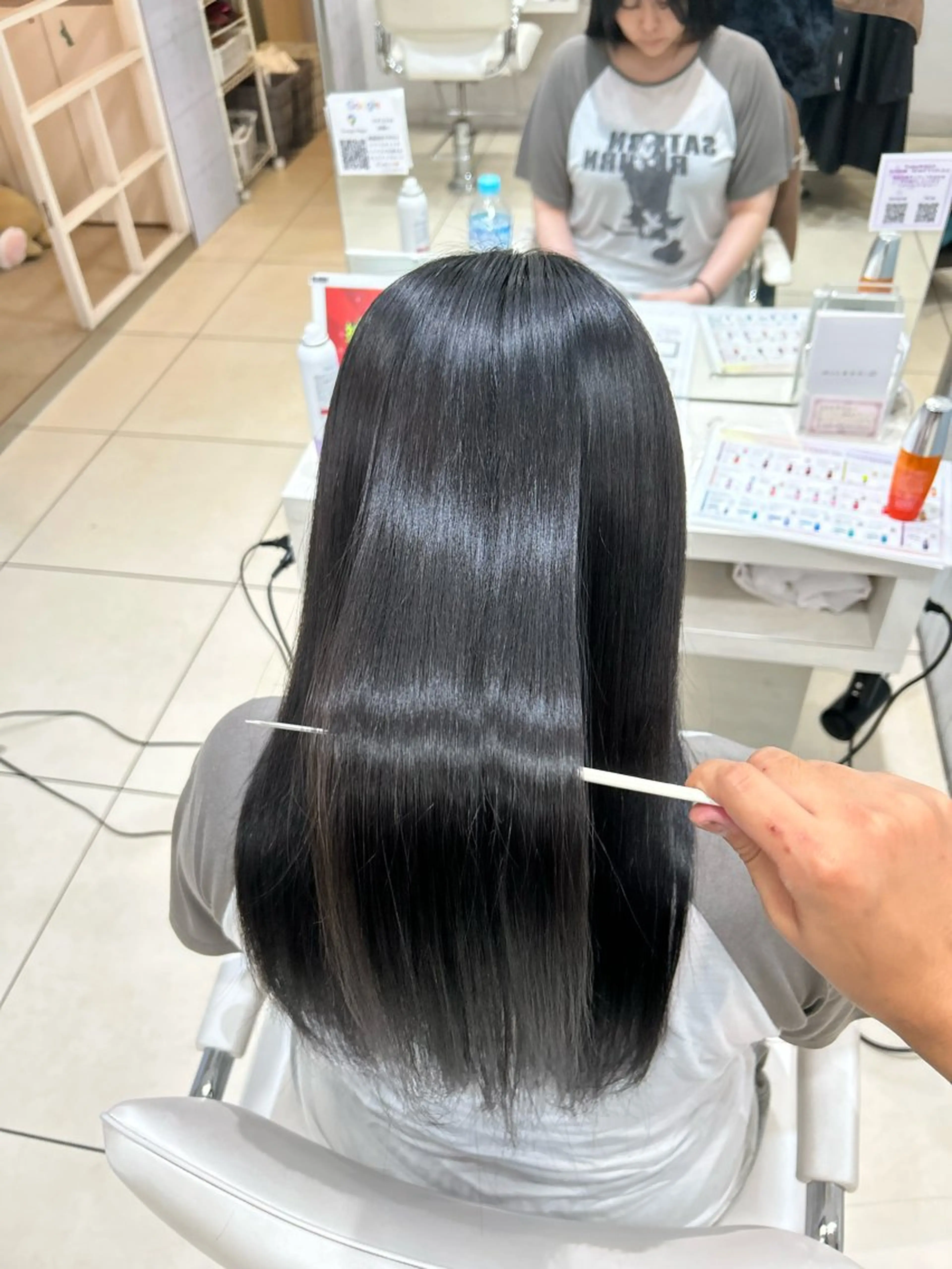 ロング ヘアカラー トリートメント 艶髪の神様 瀧田嵐士🇰🇷のヘアスタイル