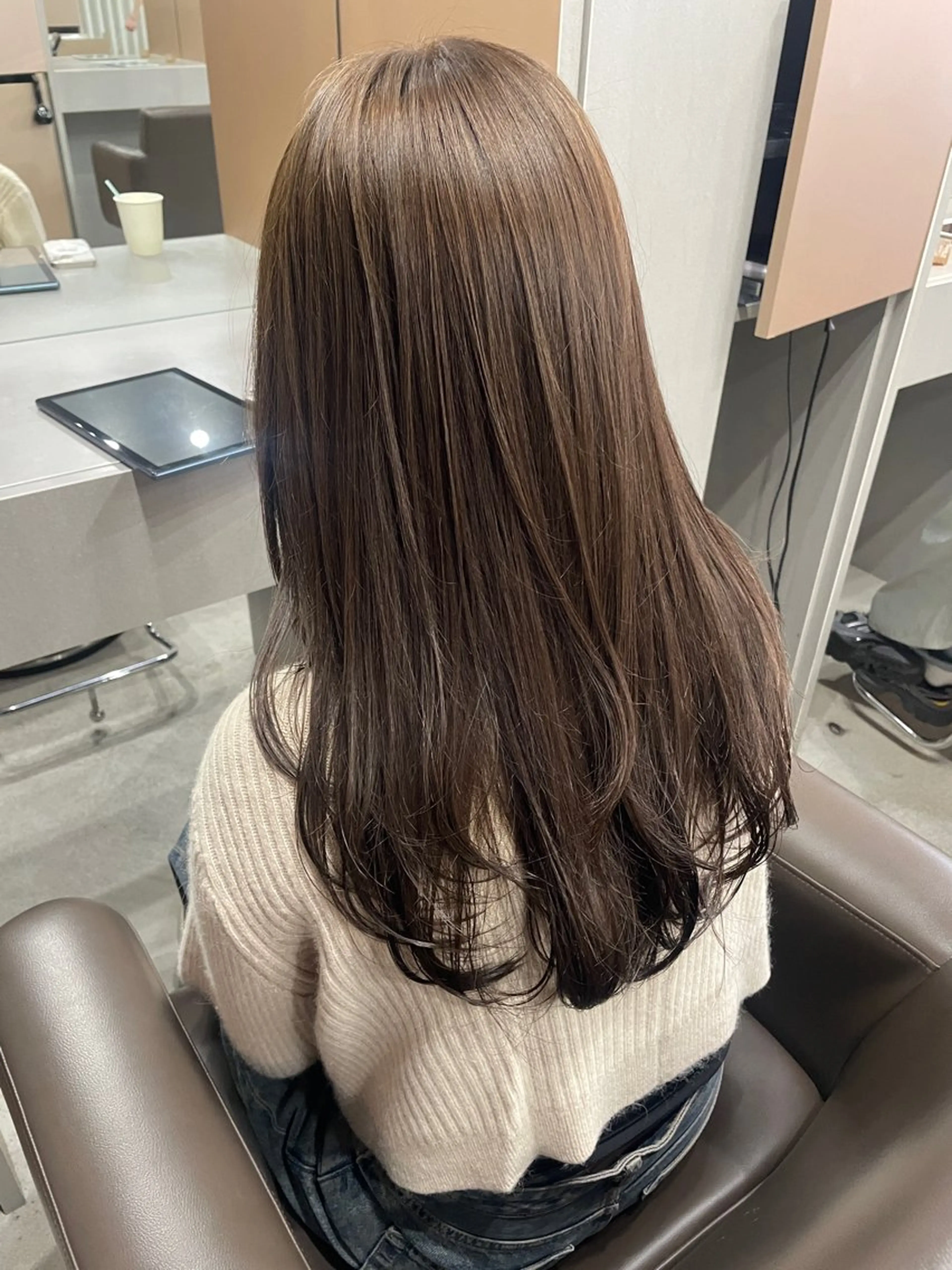 ロング カラー カット ヘアカラー 表参道/ 透明感 colorのヘアスタイル