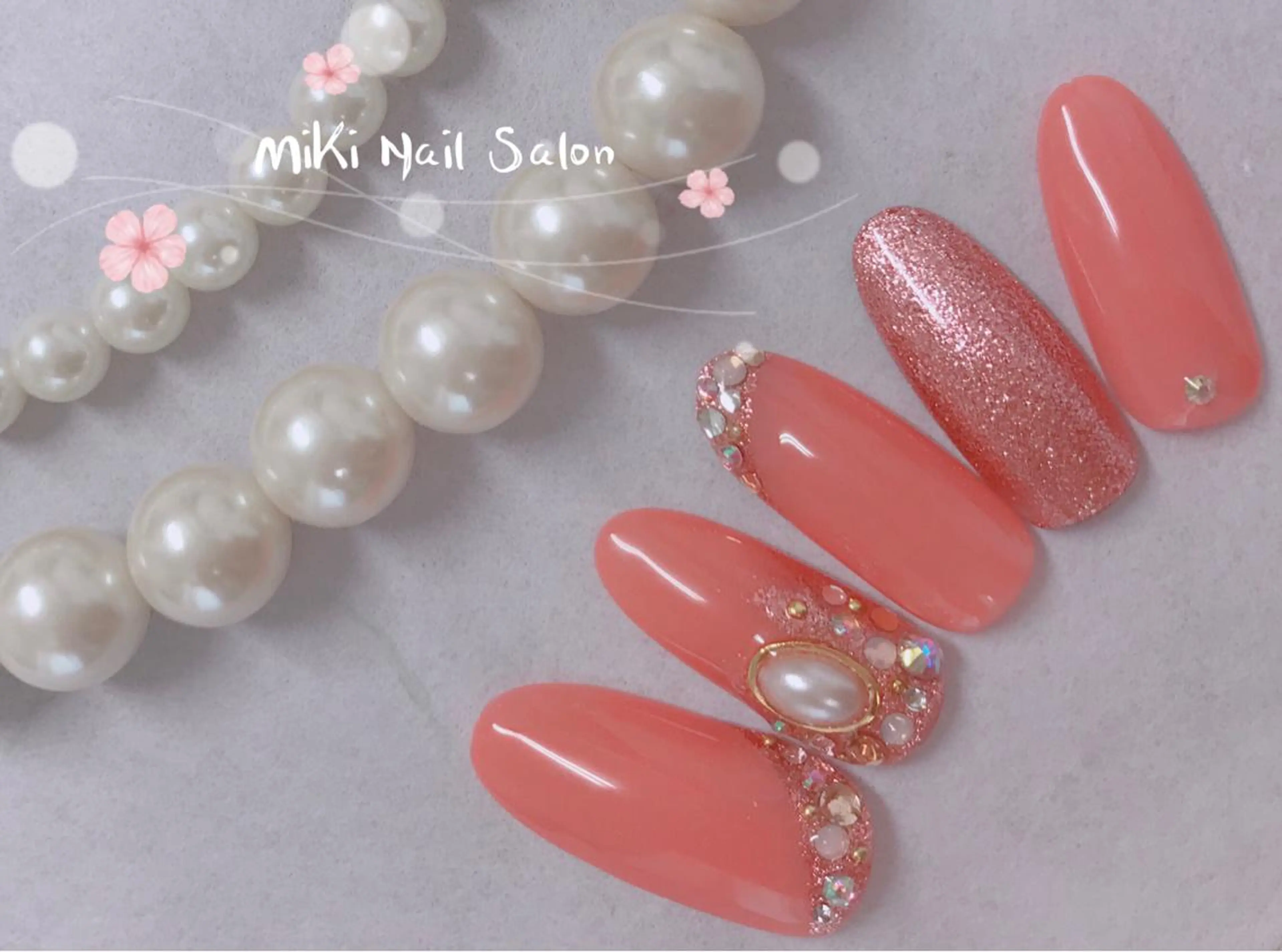 ネイル MiKi Nai池袋 長さだし得意のネイルデザイン