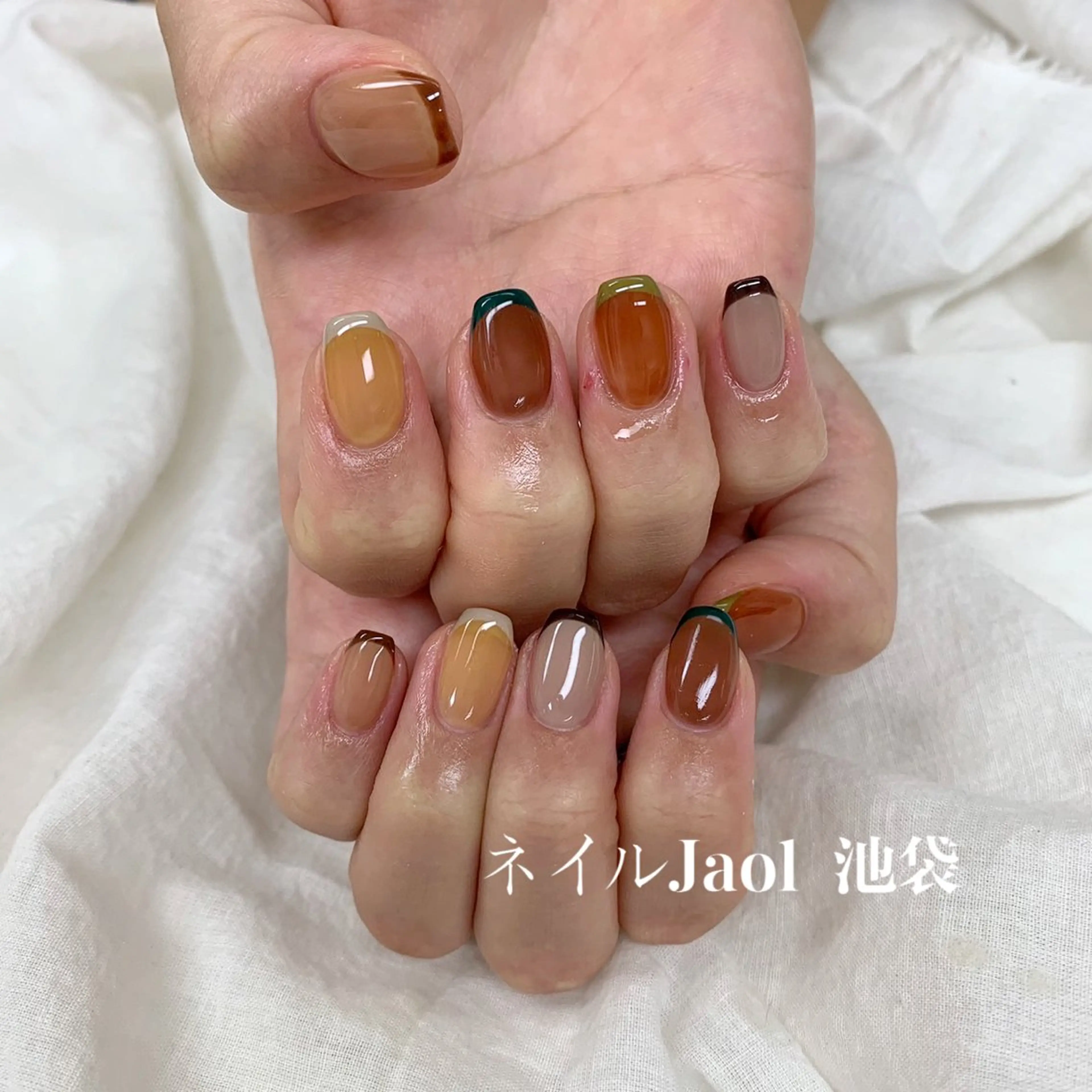 ミディアム ハンドネイル nail jaol池袋店所属・ネイルJaol 池袋のネイルデザイン