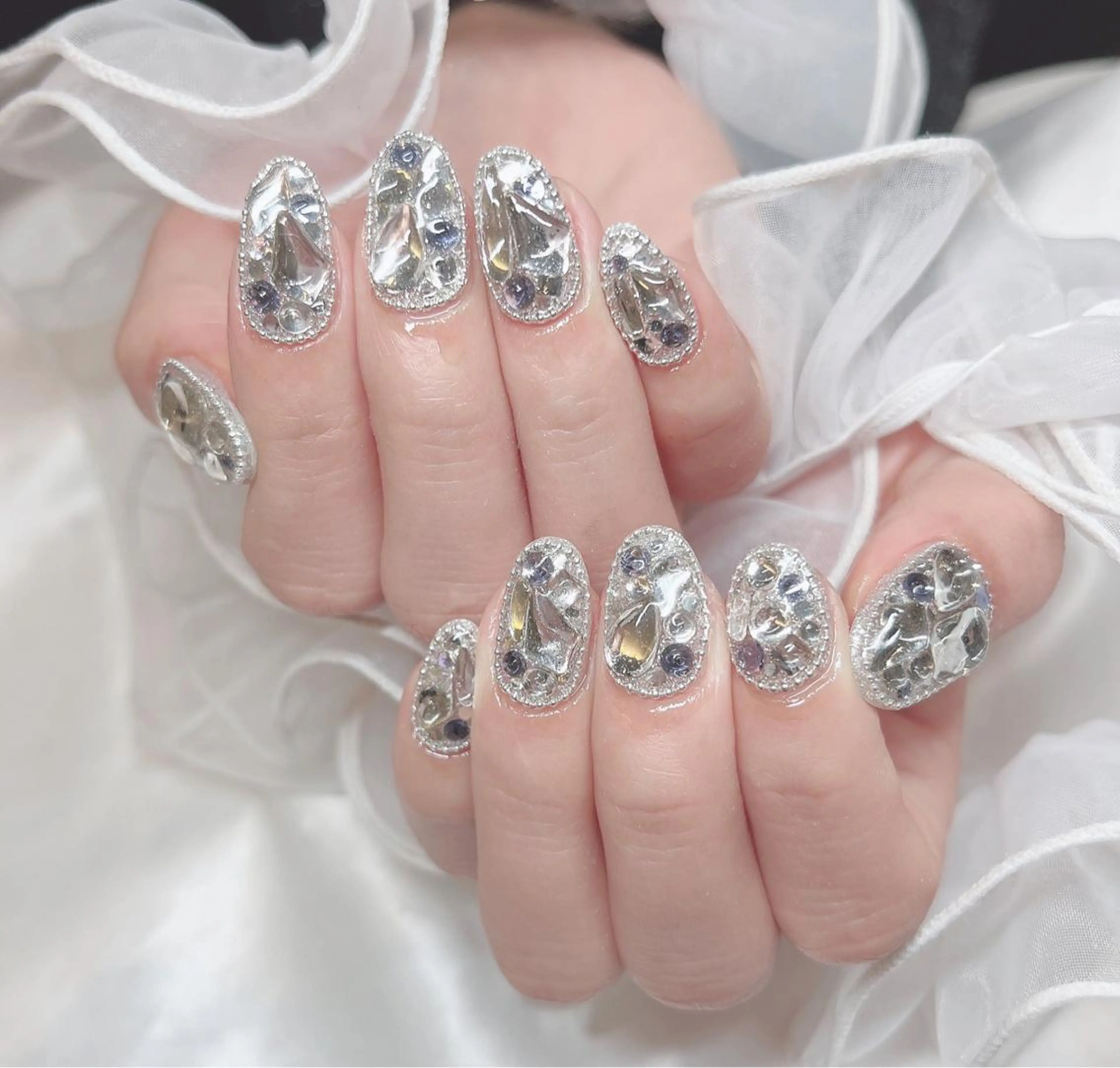 ネイル キラキラネイル nailsalon moca 堀江店所属・moca堀江店 momokaのネイルデザイン