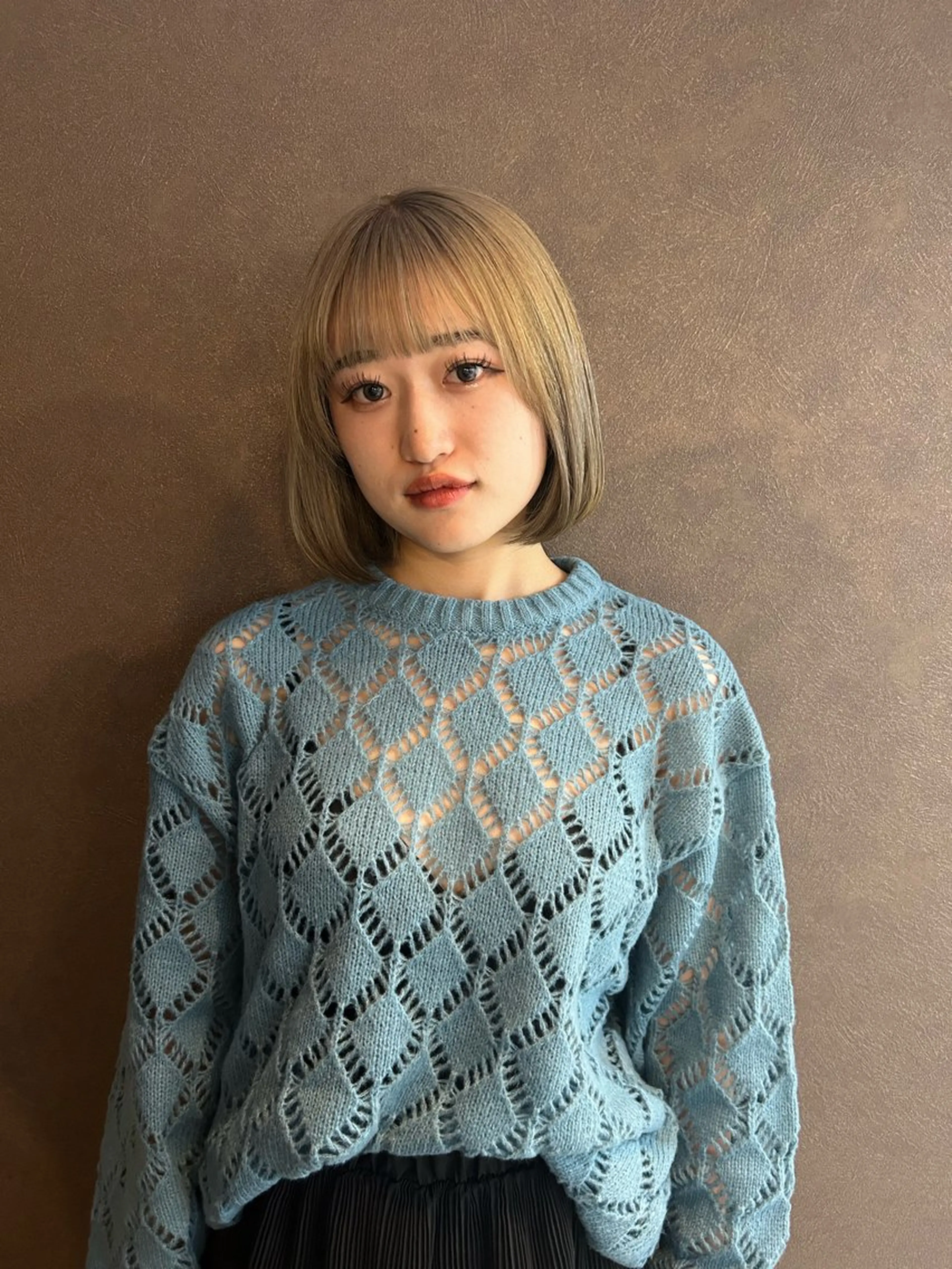 ミディアム カラー ☕️結【suii.】 ボブ/ヘアセット☕️のヘアスタイル