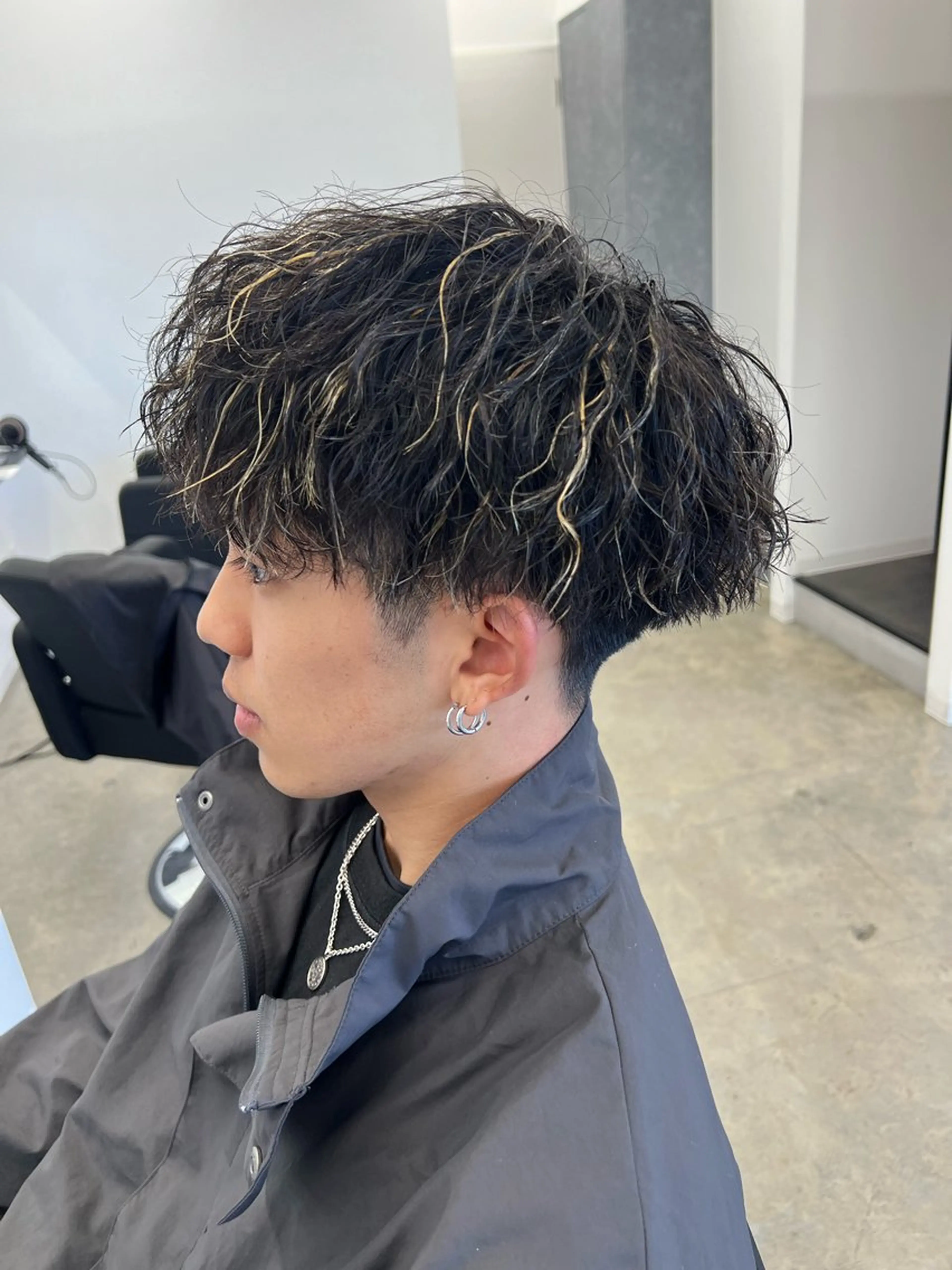 ショート パーマ メンズ カット パーマ メンズ特化美容師 井上大輔のヘアスタイル