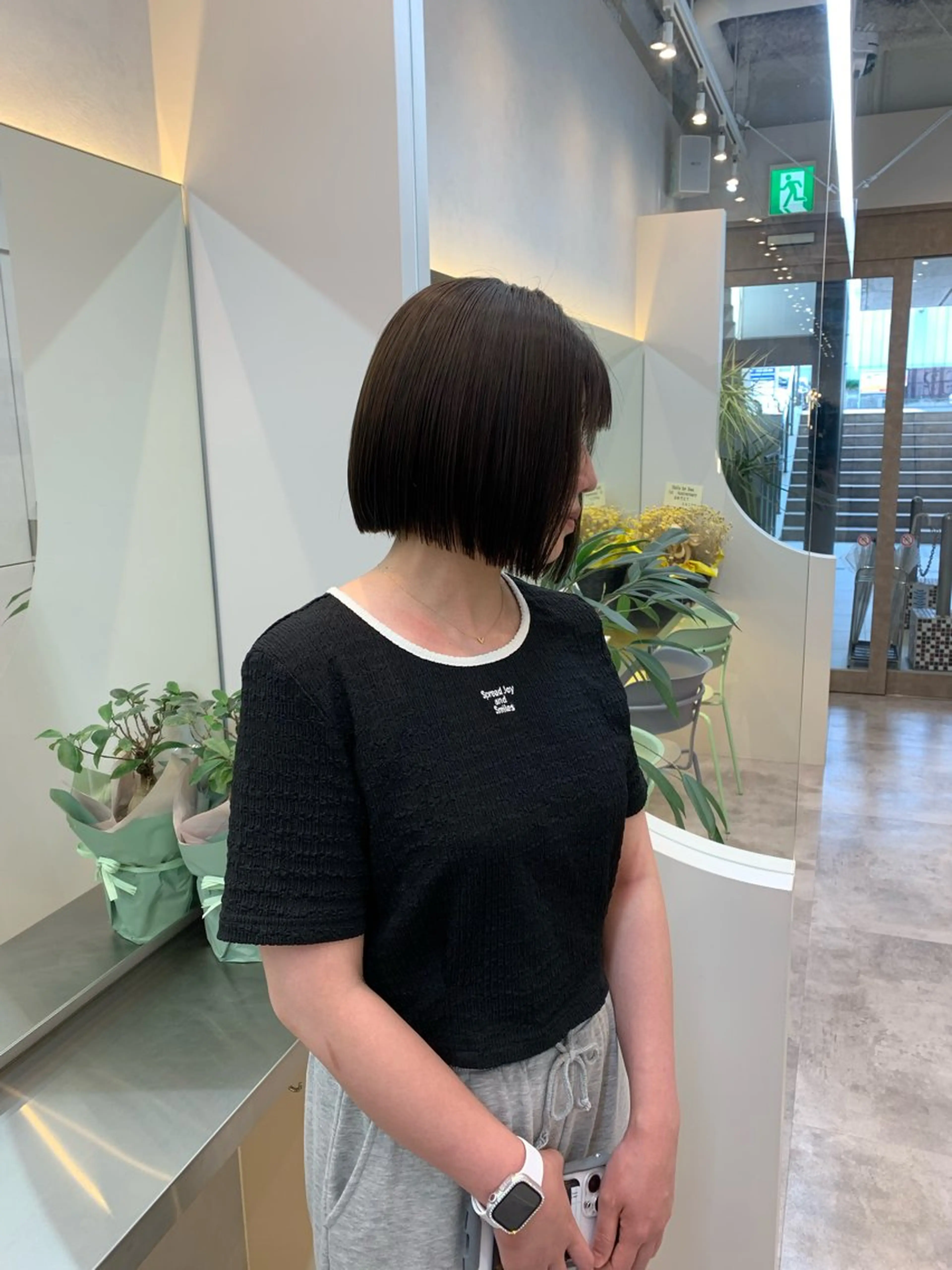 ミディアム ボブ カット ヘアカラー トリートメント Hello by Sea所属・レイヤー/ボブ/艶髪 /顔周り/伊藤　勇司のヘアスタイル