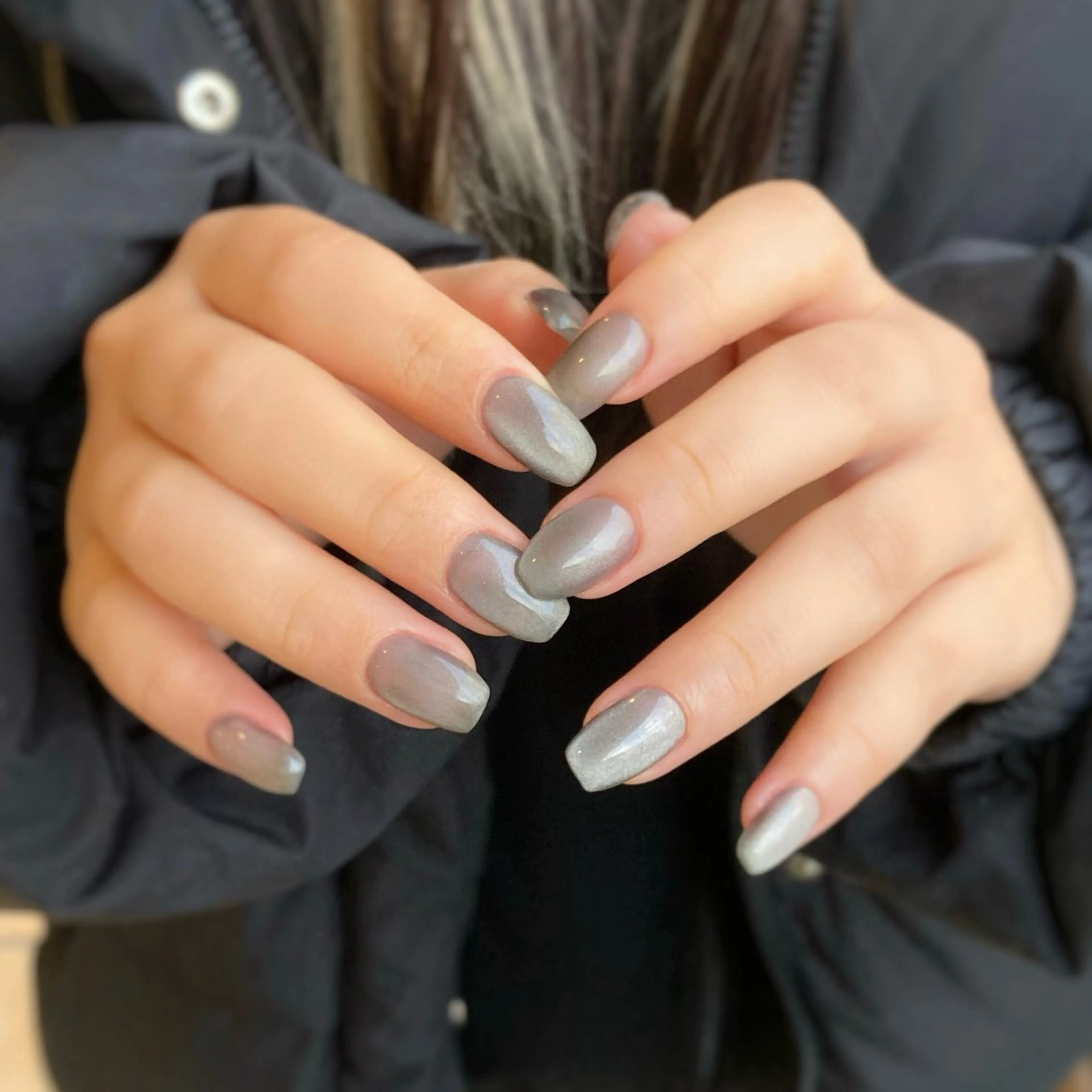ネイル ワンカラーネイル nail salon neige所属・ジェムネイル Risa.のネイルデザイン