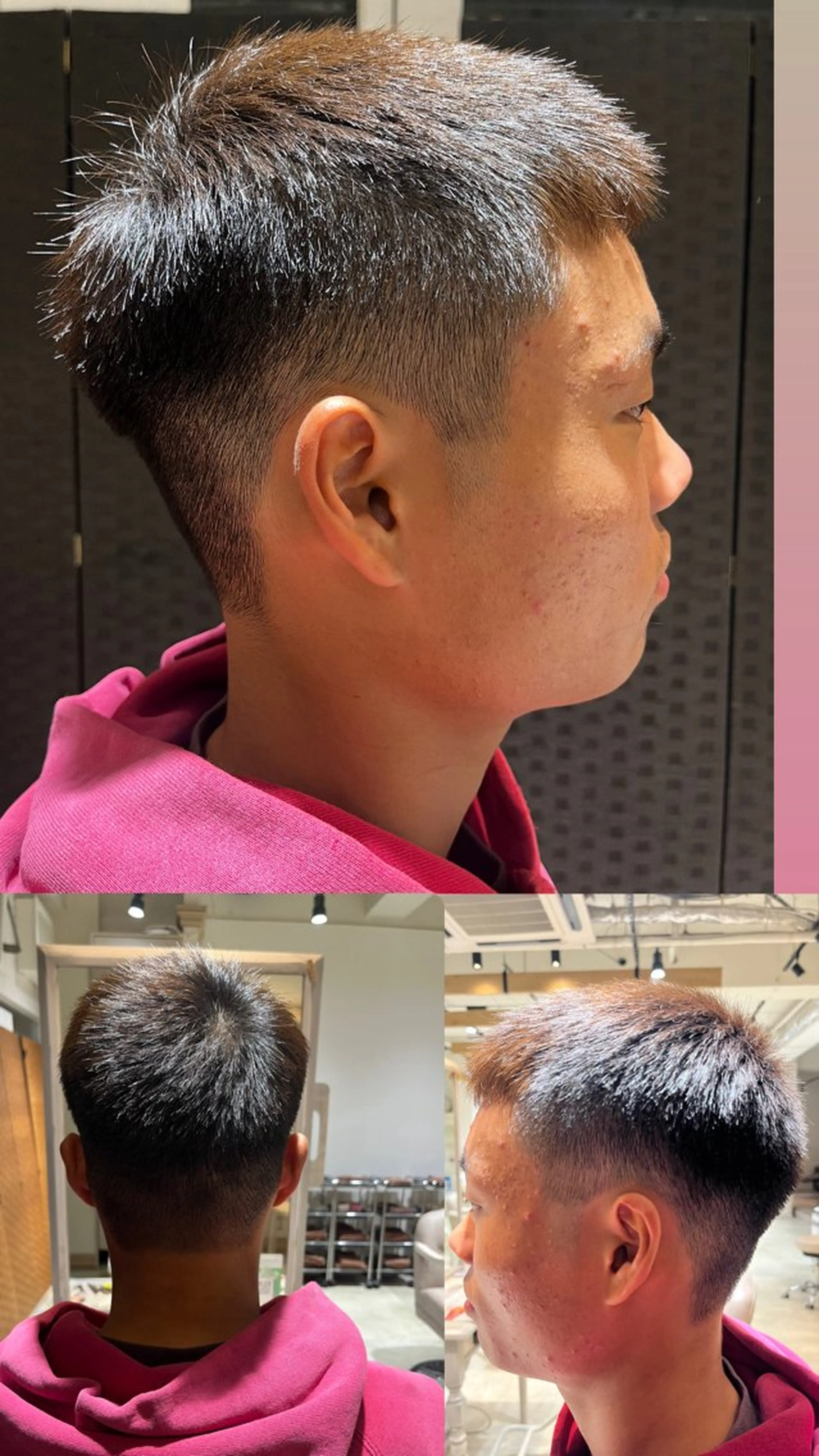 メンズ フェードカット 長瀬 叶翔のヘアスタイル