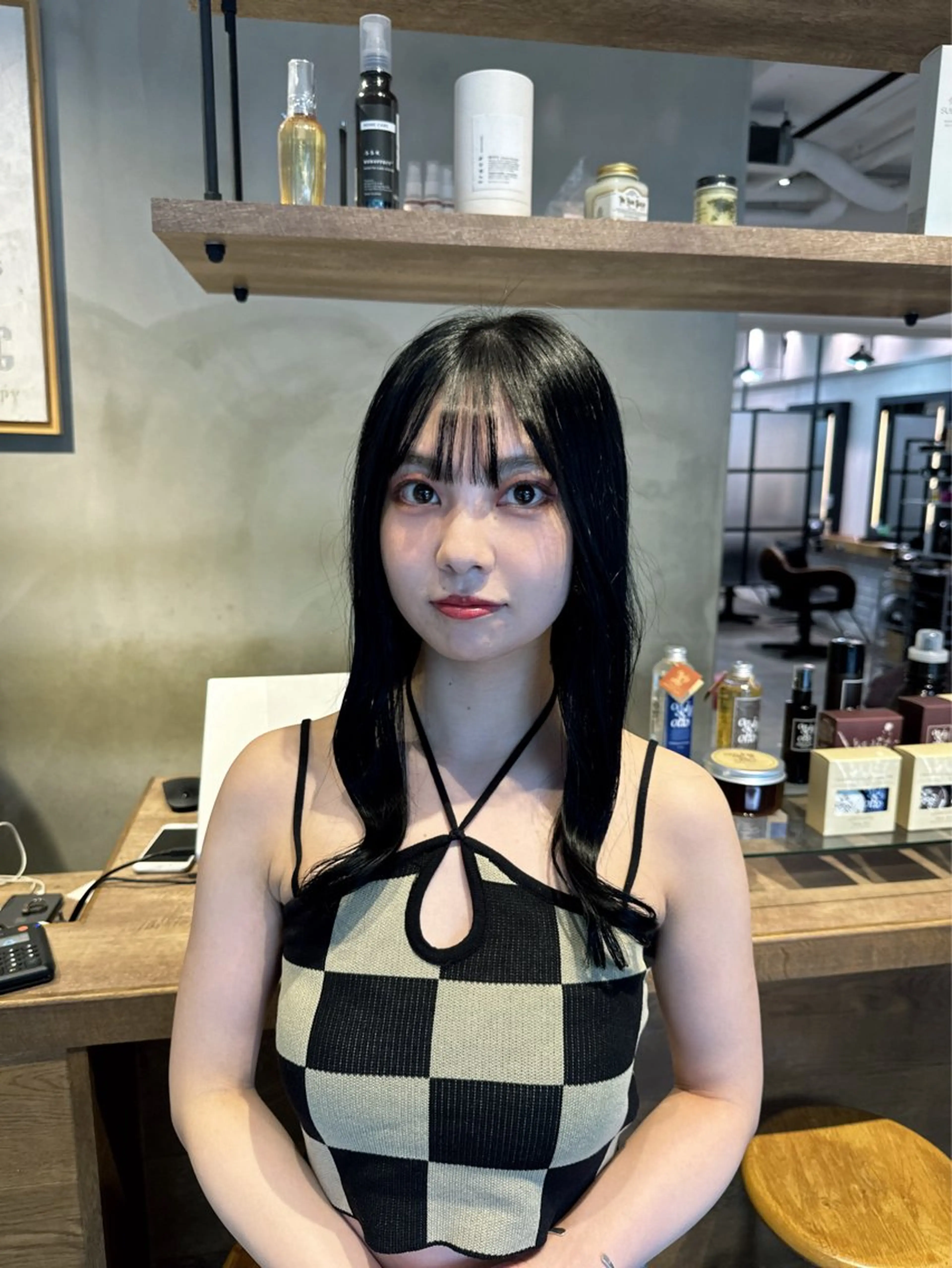セミロング カラー パーマ ヘアアレンジ メンズ キッズ メンズブリーチ メンズ韓国風 メンズウルフカット ベージュカラー 黒髪 🌈髪質改善TR 艶カラーユウダイ🌈のヘアスタイル