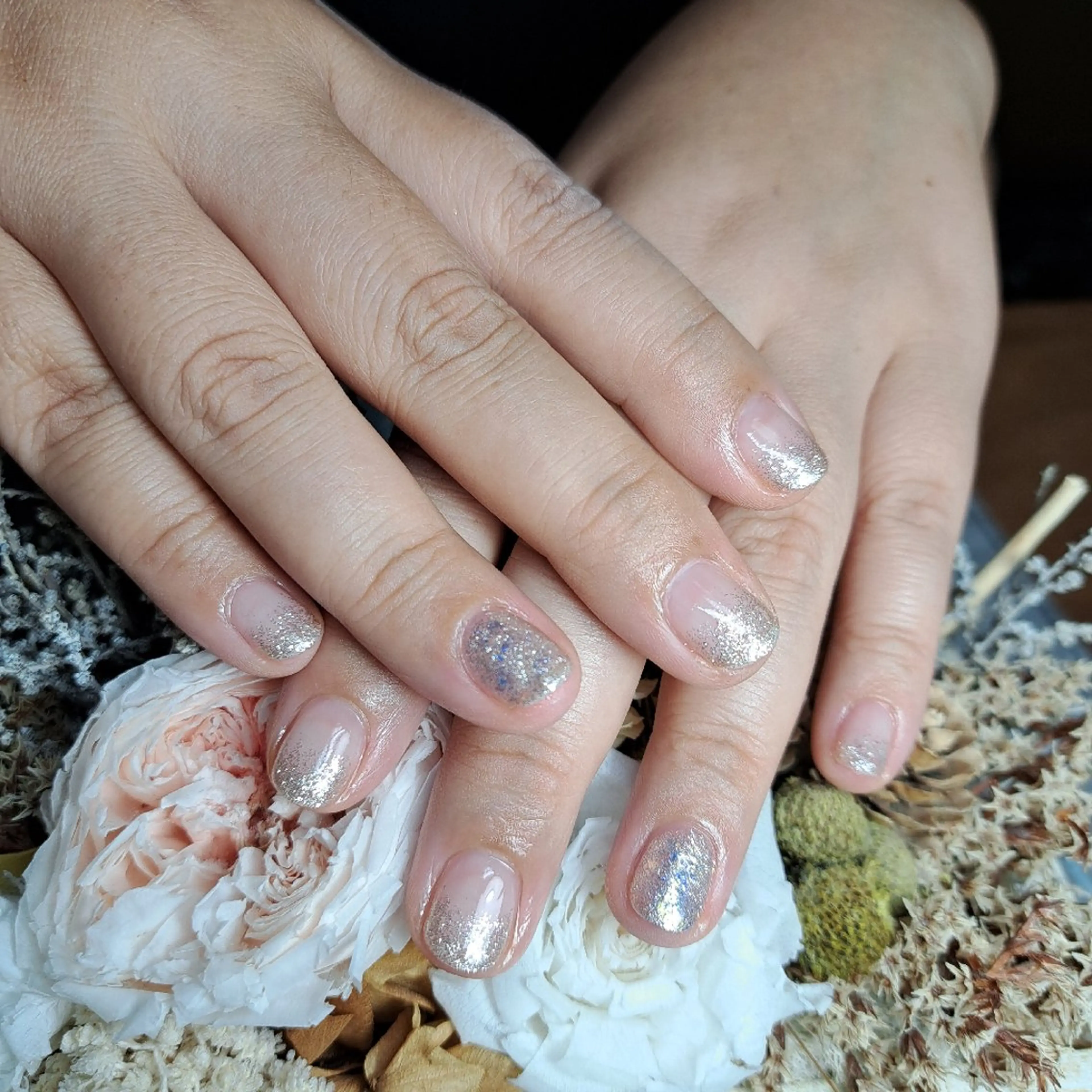 ネイル グラデーション ラメ(グリッター) ラメグラデーション HAYASHI  Nのネイルデザイン