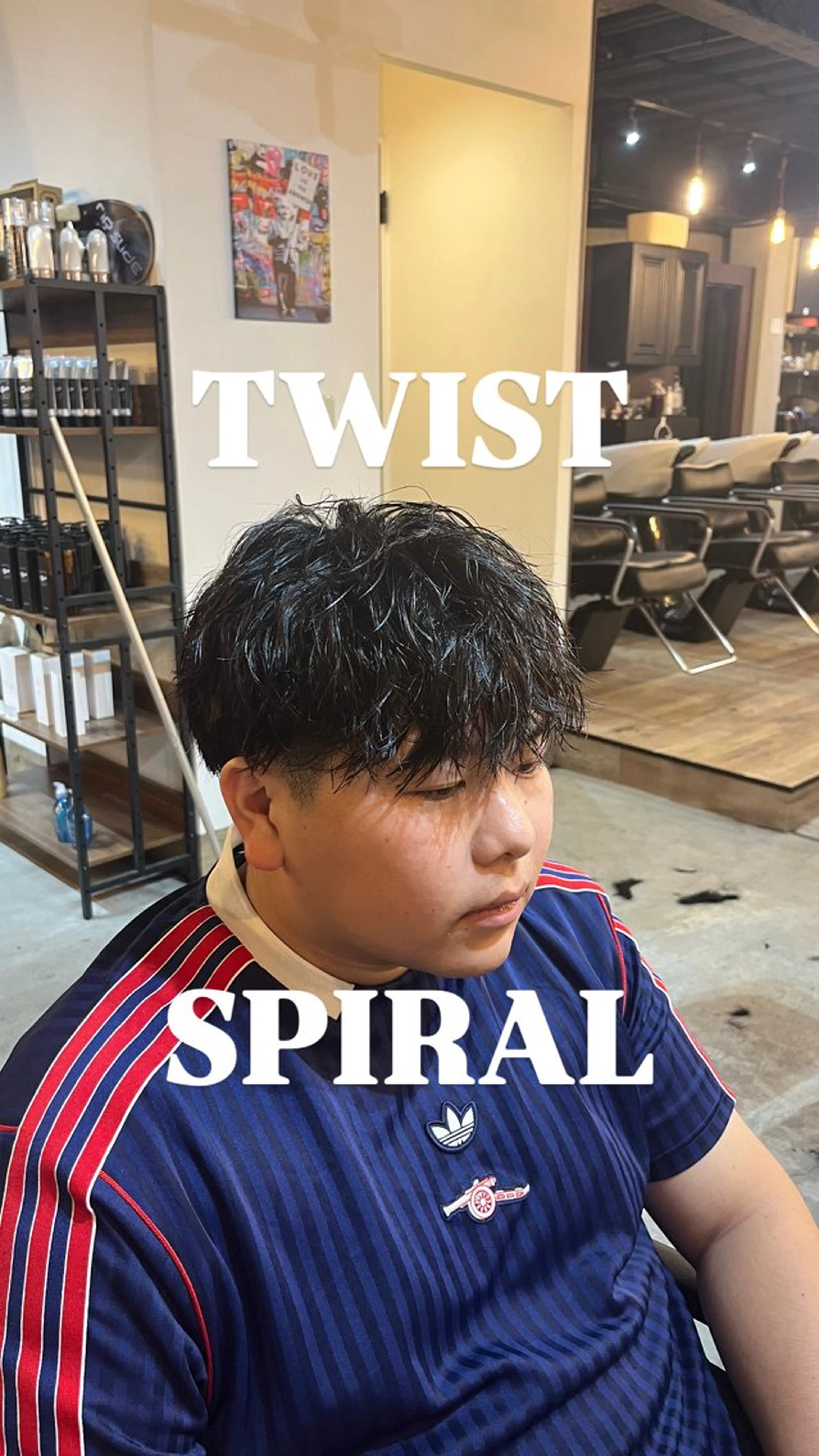 [1日2名限定‼️スパイラルパーマ🌀]メンズカット＋スパイラルパーマ[町田/メンズカット/スパイラルパーマ]の写真