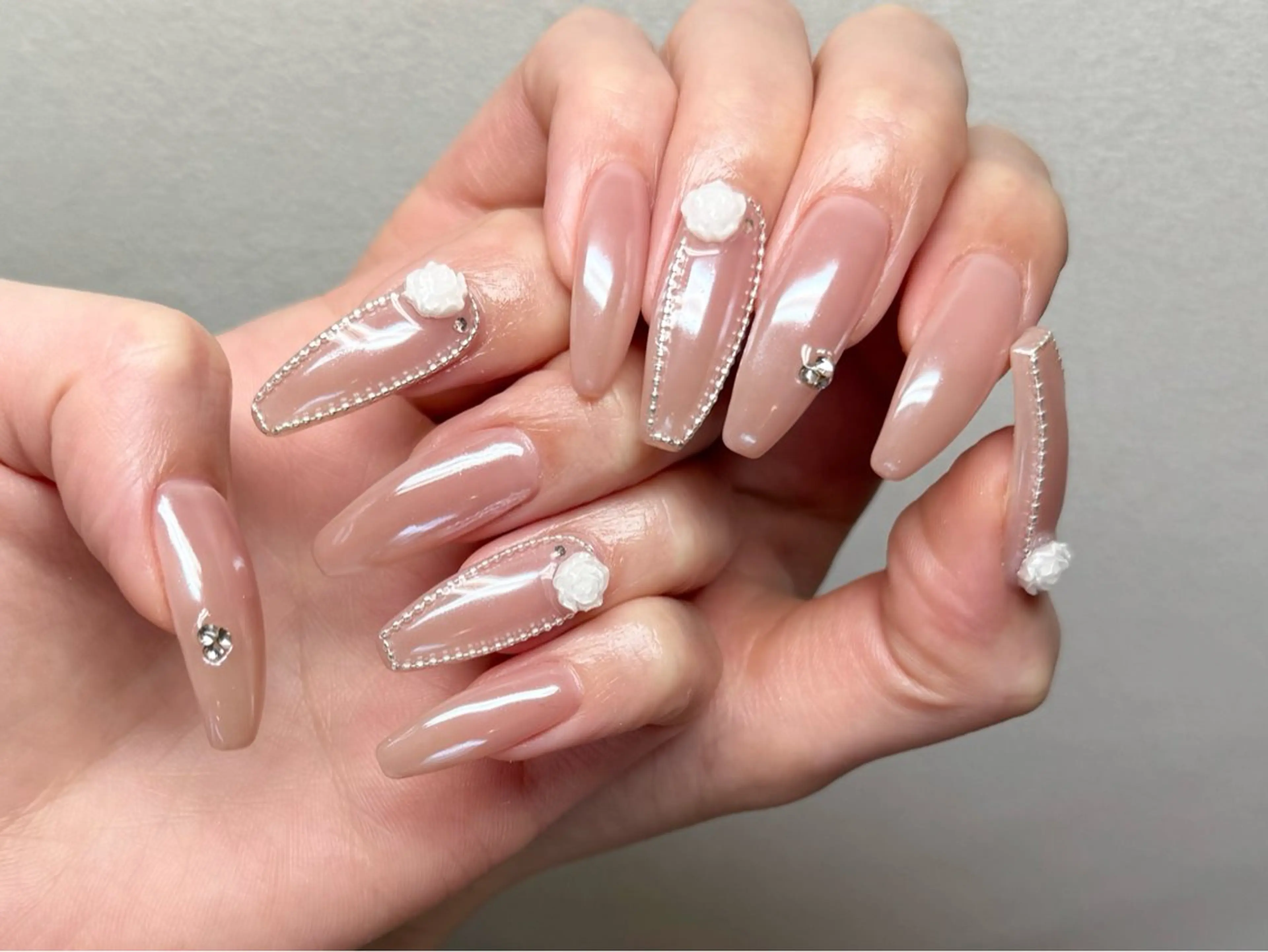 ハンド持ち込みデザイン💅(5〜10本)¥10900→¥8500(オフあり+¥500)の写真