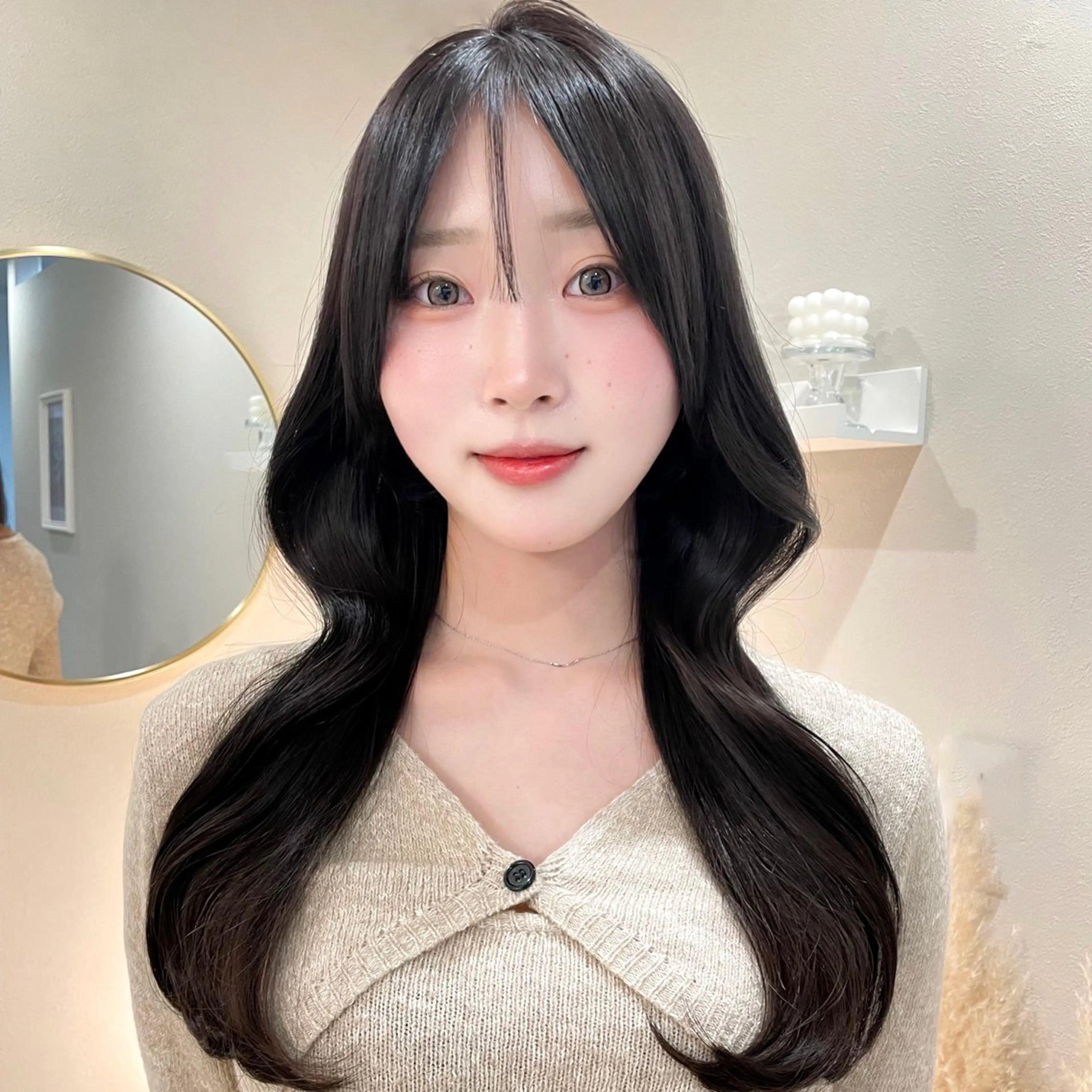 【韓国ヘア🇰🇷】カット＋艶カラー＋髪質改善トリートメントの写真