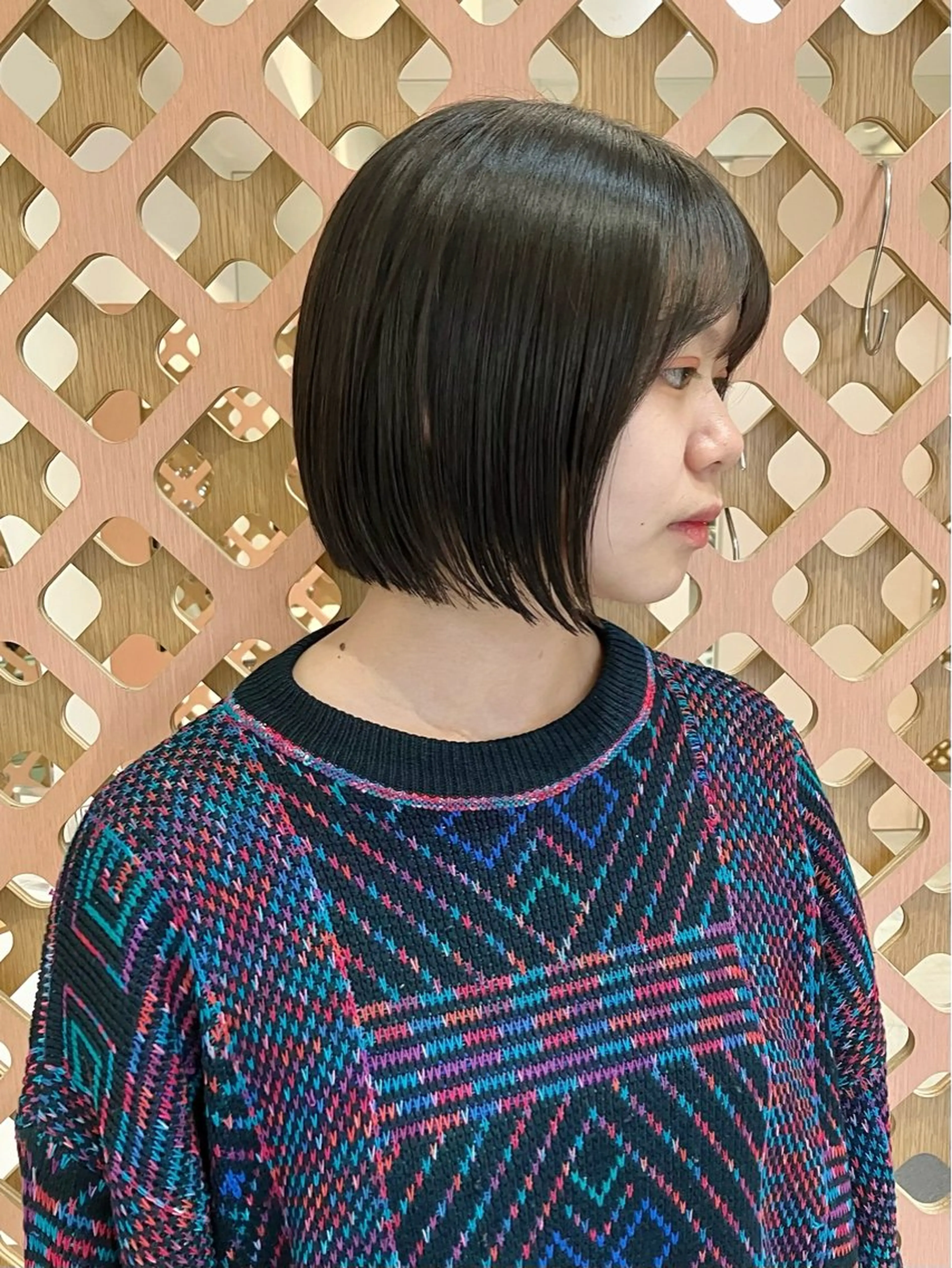 ショート カラー ボブ カット ヘアカラー 川間 将彦のヘアスタイル