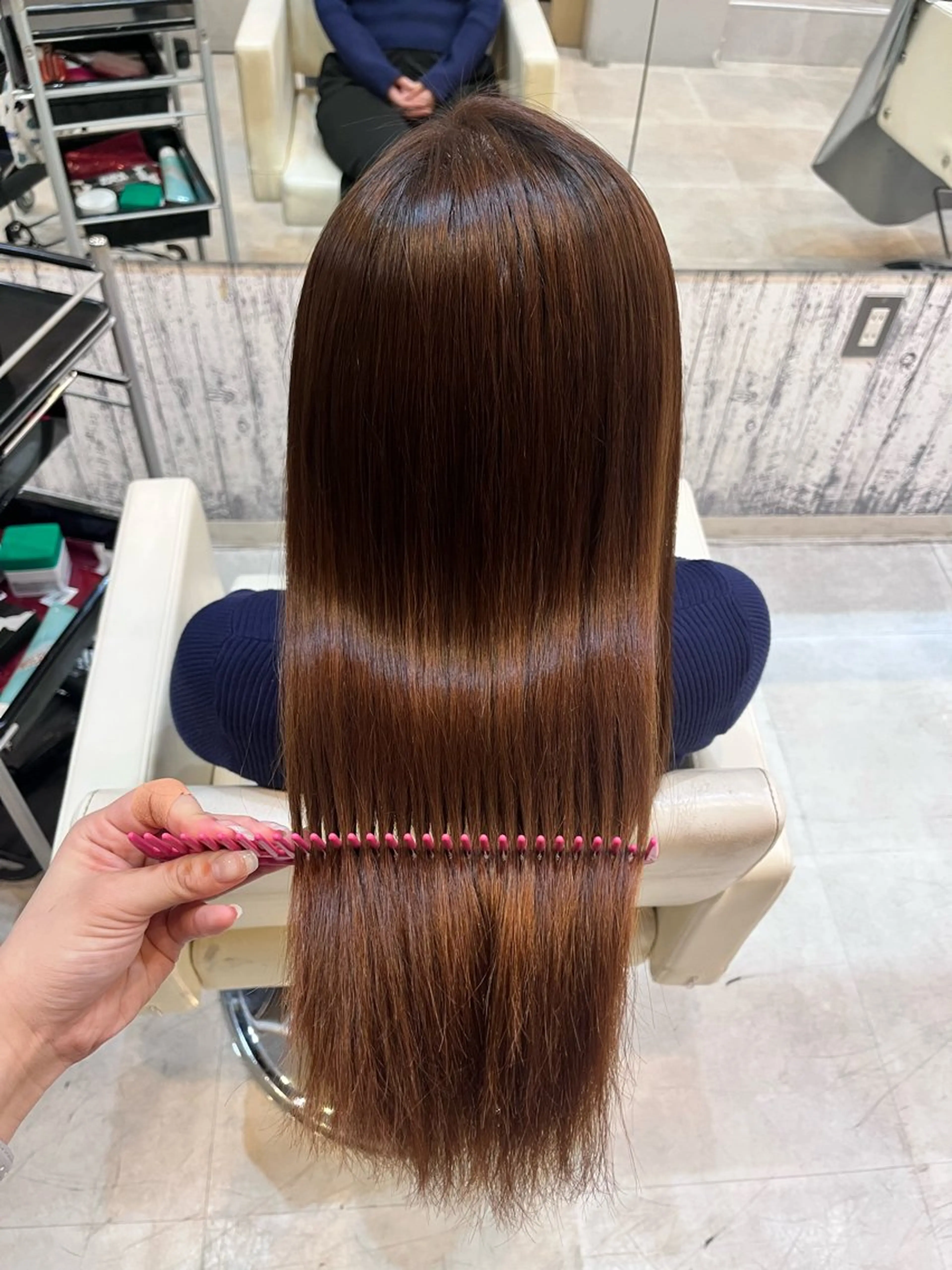 ロング 縮毛矯正 トリートメント ななる 👀モデル募集中!!のヘアスタイル