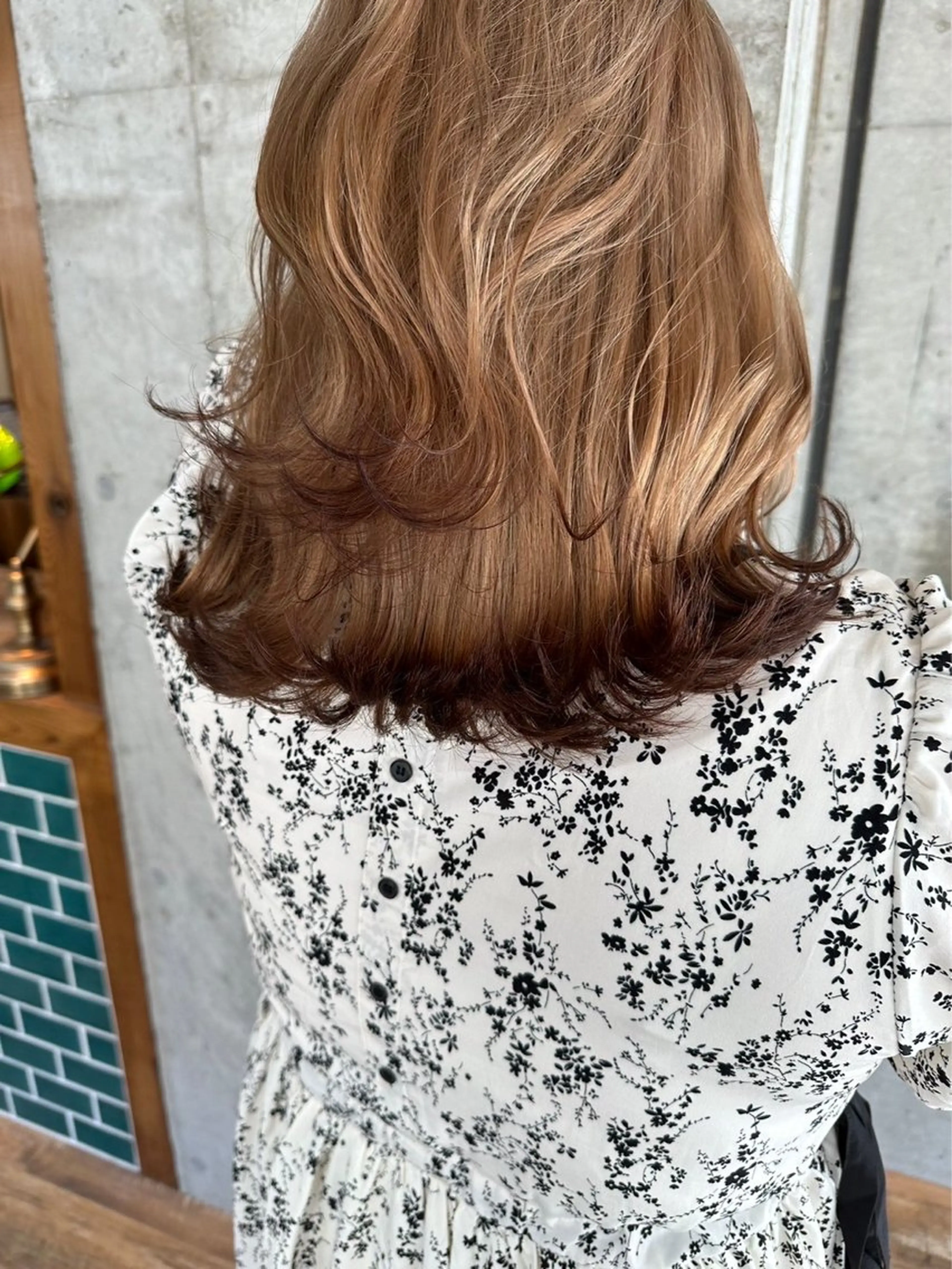 ミディアム カット ヘアカラー ♥️ボブ/ブリーチ なしカラー/mahoのヘアスタイル