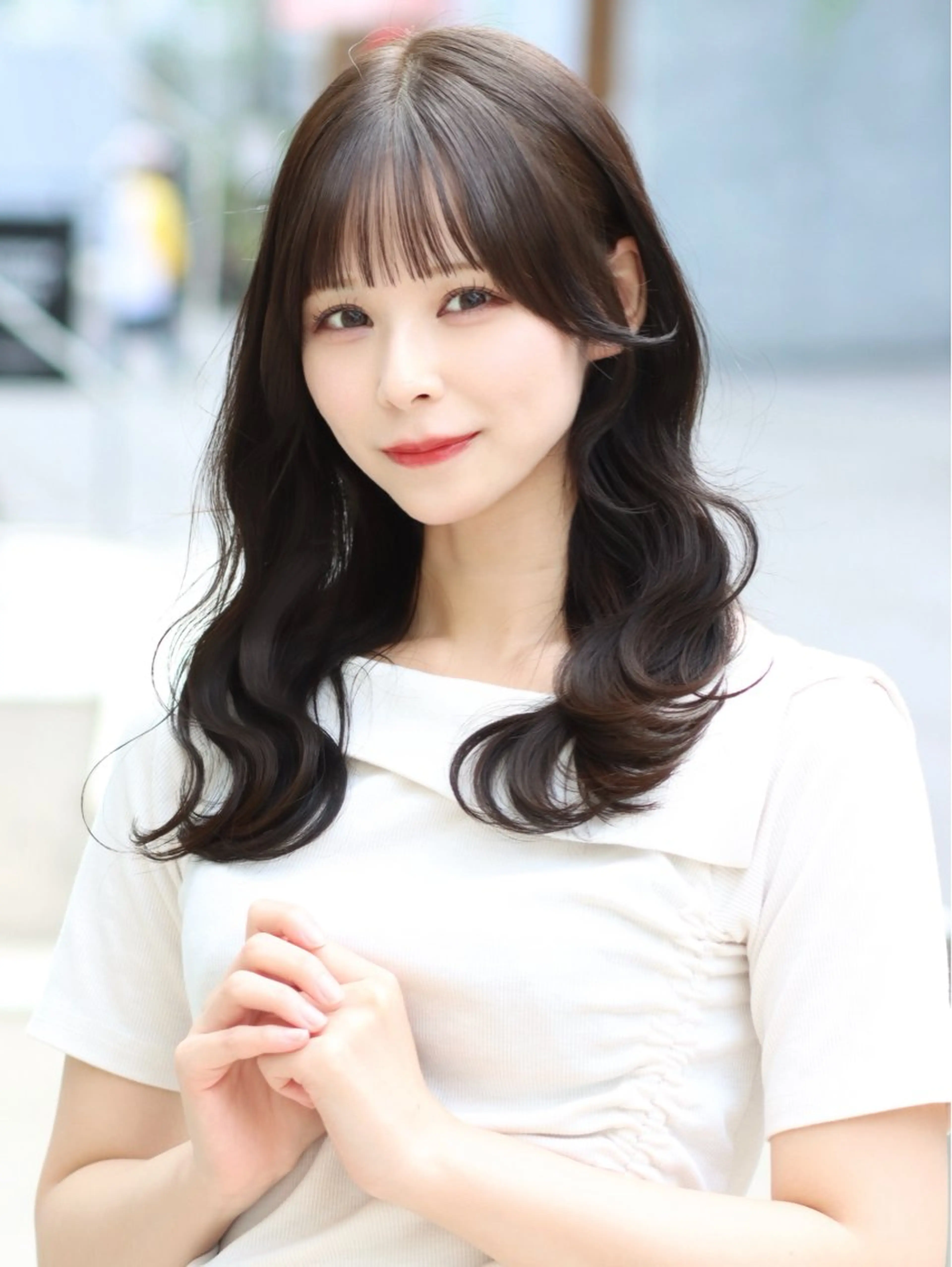 ミディアム カラー ヘアアレンジ カット ヘアカラー トリートメント FERiCIA.  表参道所属・🪄レイヤーカット 🪄吉野翔悟のヘアスタイル