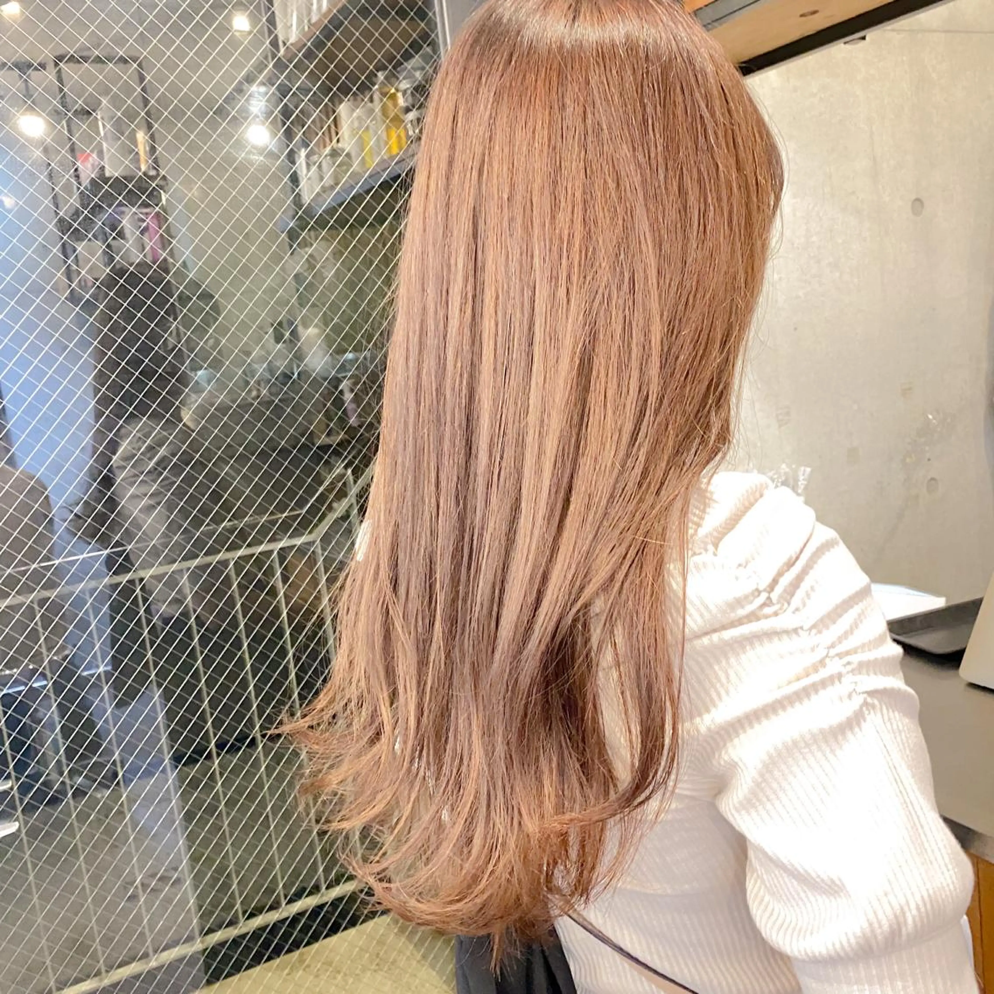 ロング カラー 艶髪ブリーチ 永井竜也のヘアスタイル