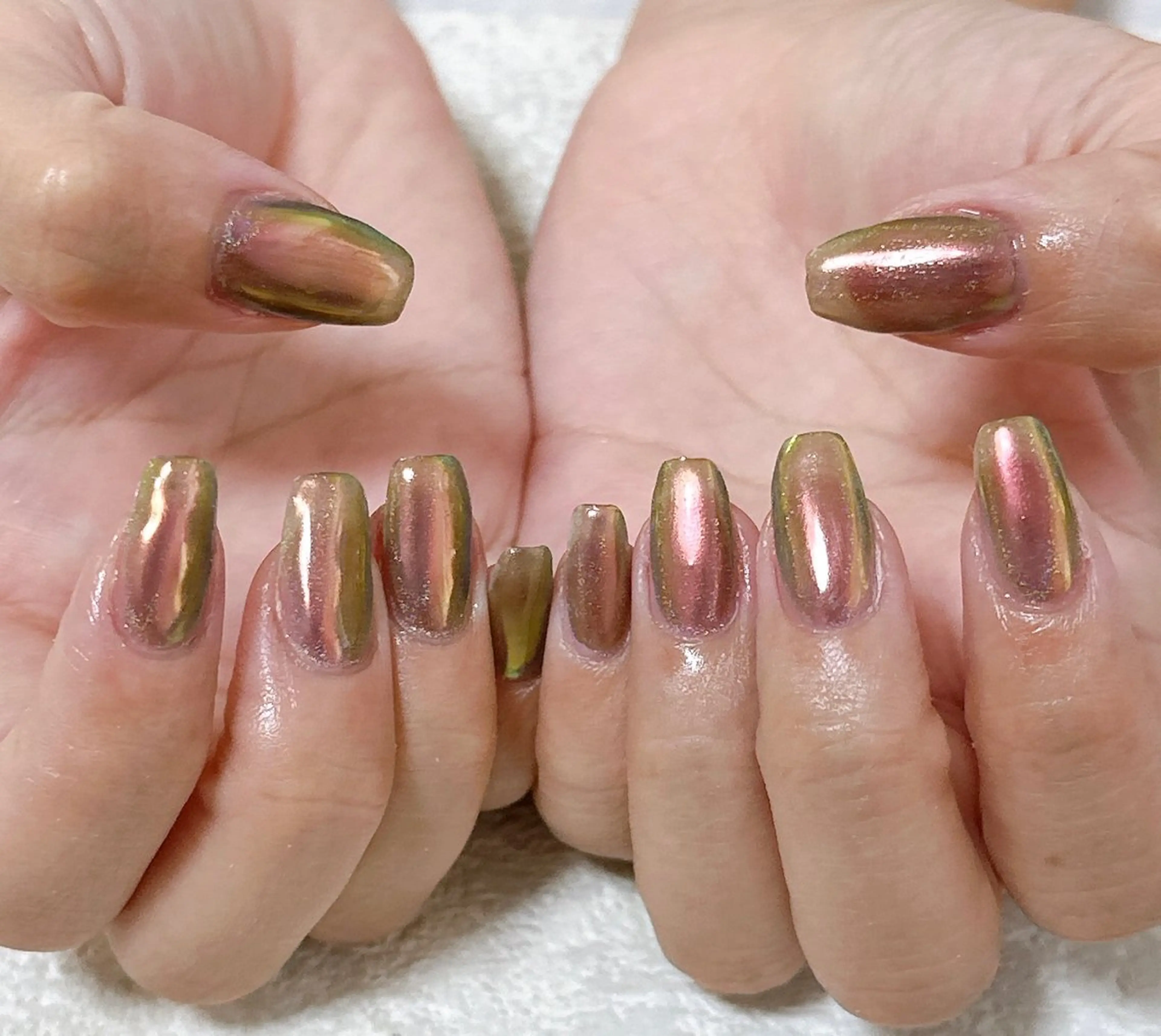 ネイル オーロラネイル フットネイル フレンチネイル ジェルネイル 韓国ネイル ハンドネイル Mogu nail 二子玉川のネイルデザイン