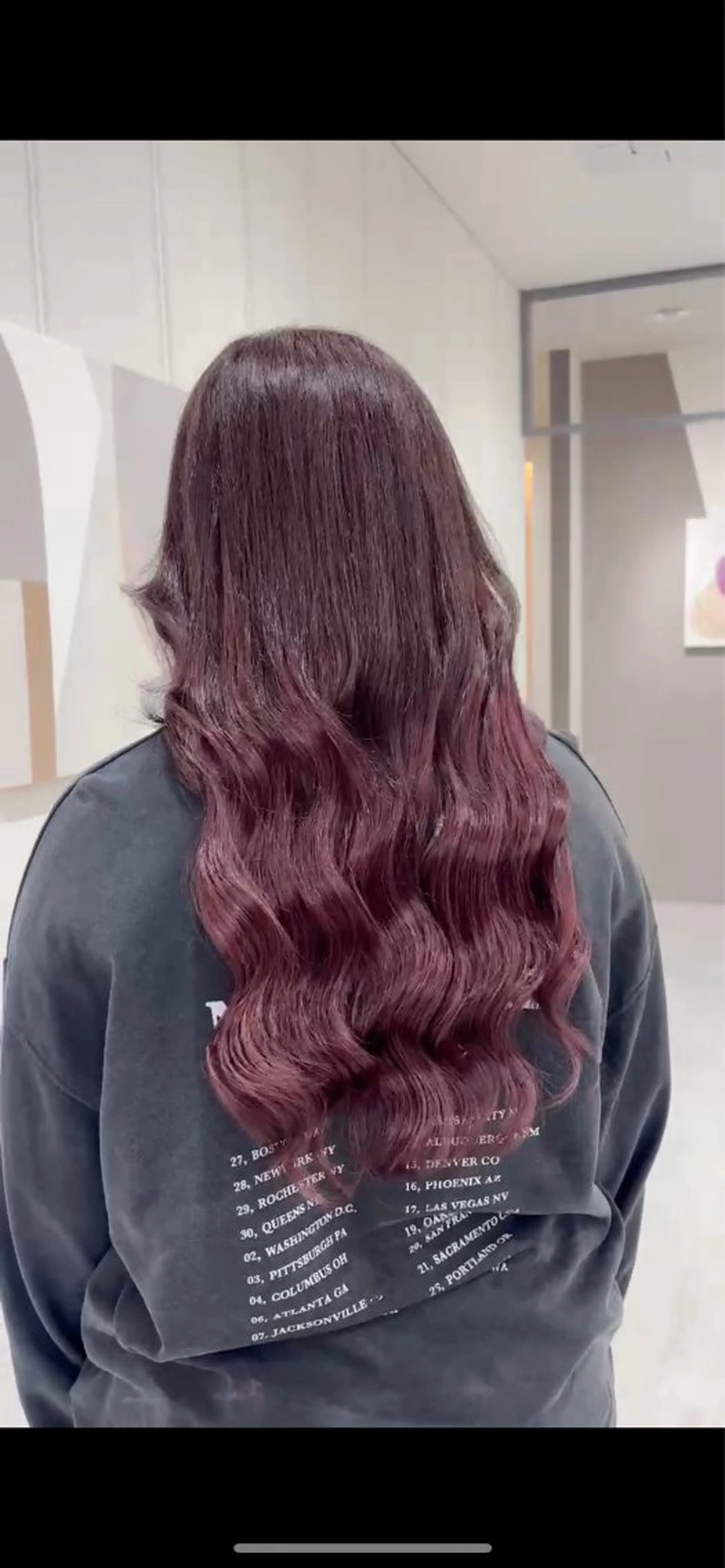 ロング 中西 一花のヘアスタイル