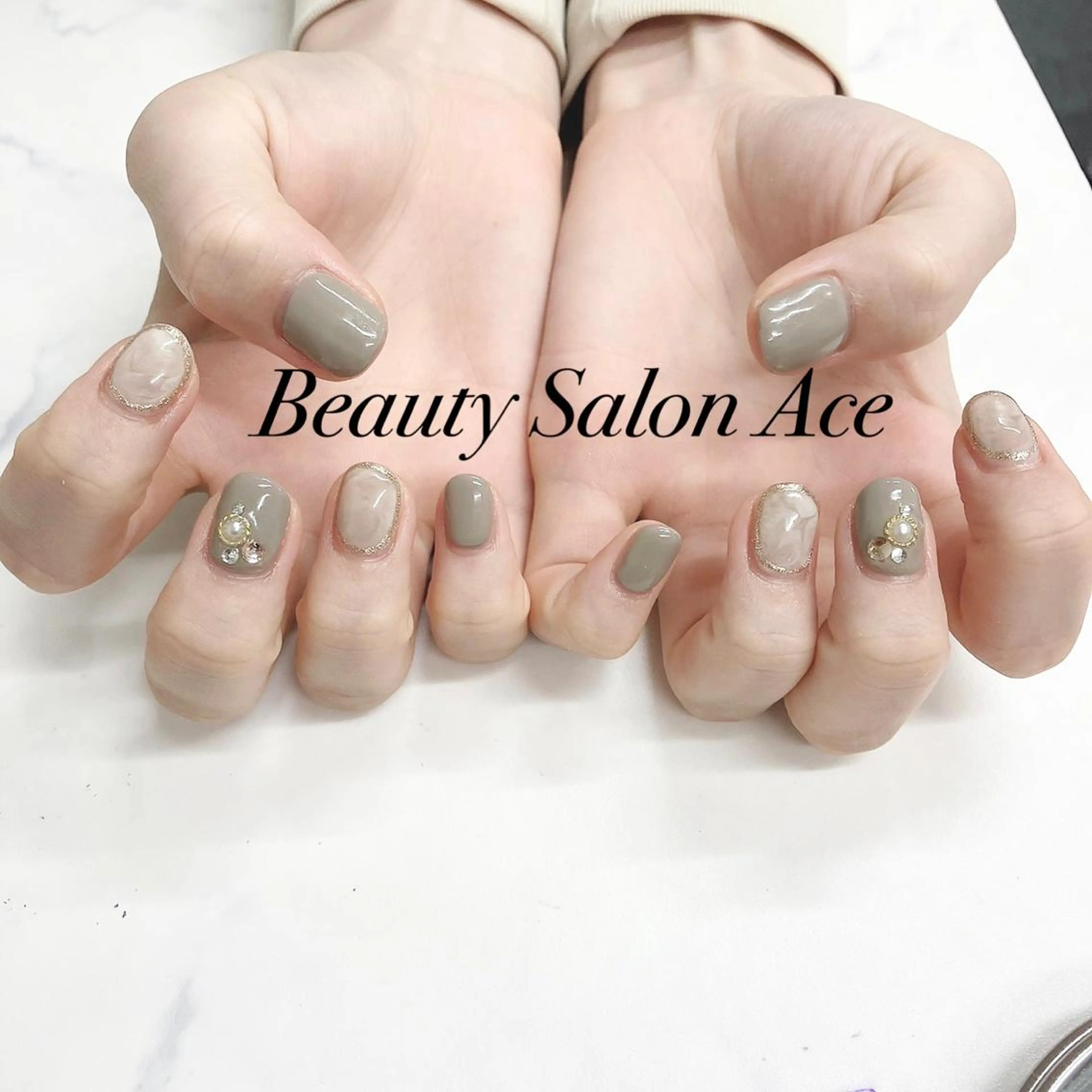 ネイル メンズネイル ハンドネイル ハンドケア Beauty Salon Ace（ネイルサロン　エース）所属・池袋フィルイン Ace♡長さだしのネイルデザイン