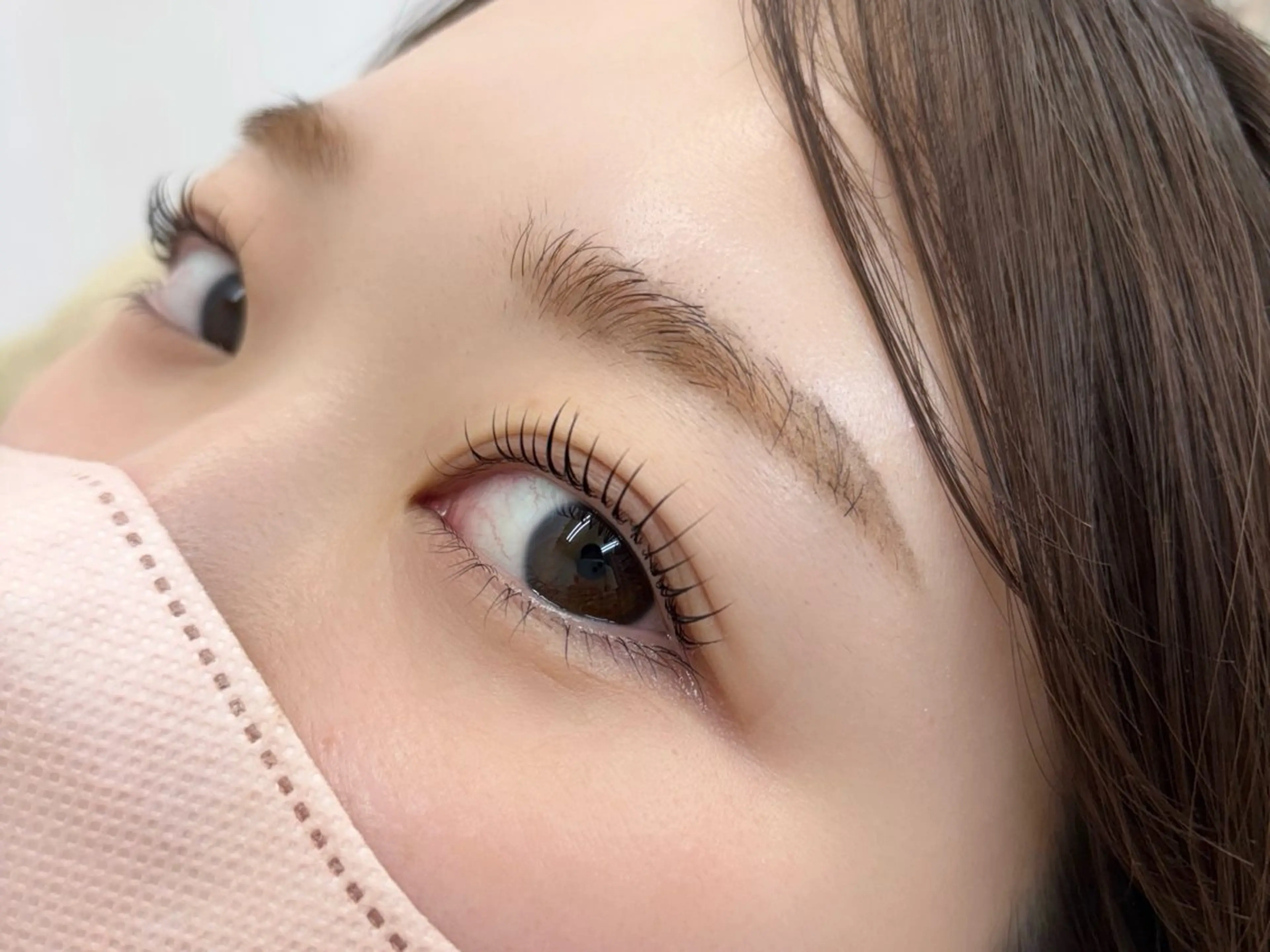 ✨ミニモ限定✨  10時​〜​16時【まつ毛パーマ・立ち上げ】※お直し不可⚠️現金のみの写真
