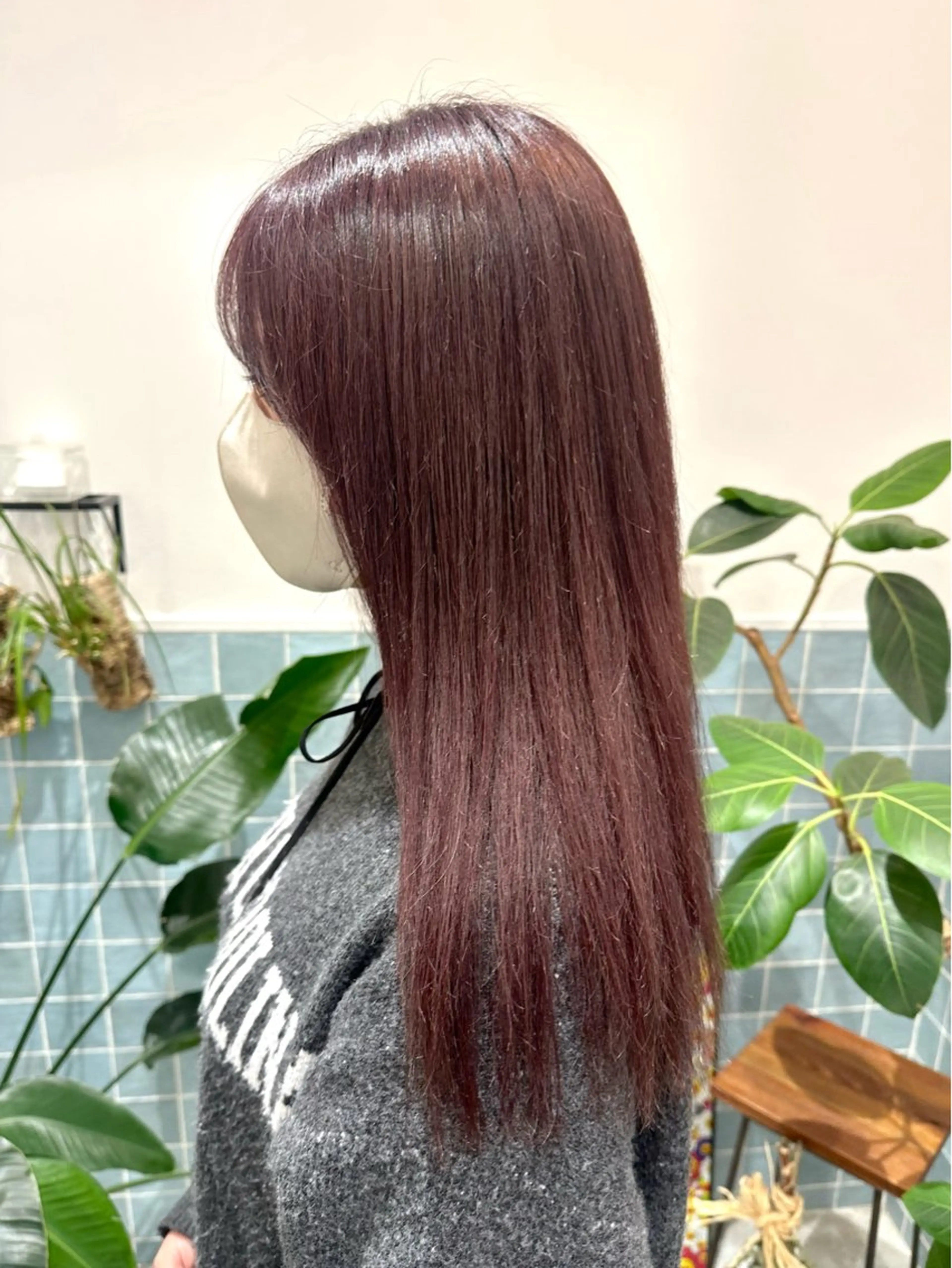 ミディアム カラー 🍑ブリーチなし ダブルカラーuRiのヘアスタイル