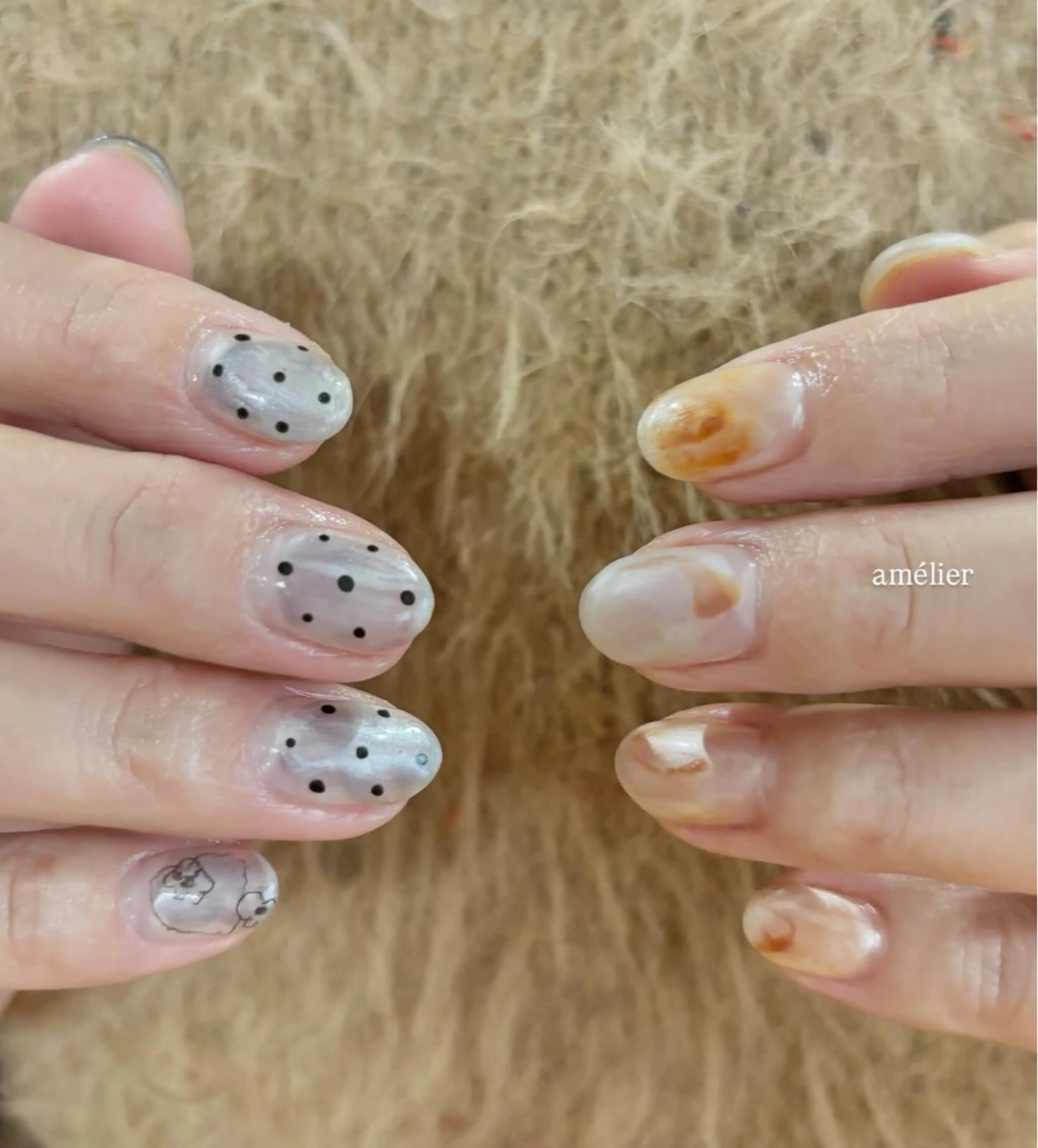 ネイル ニュアンスネイル ハンドネイル amélier ꕁアメリエꕁのネイルデザイン