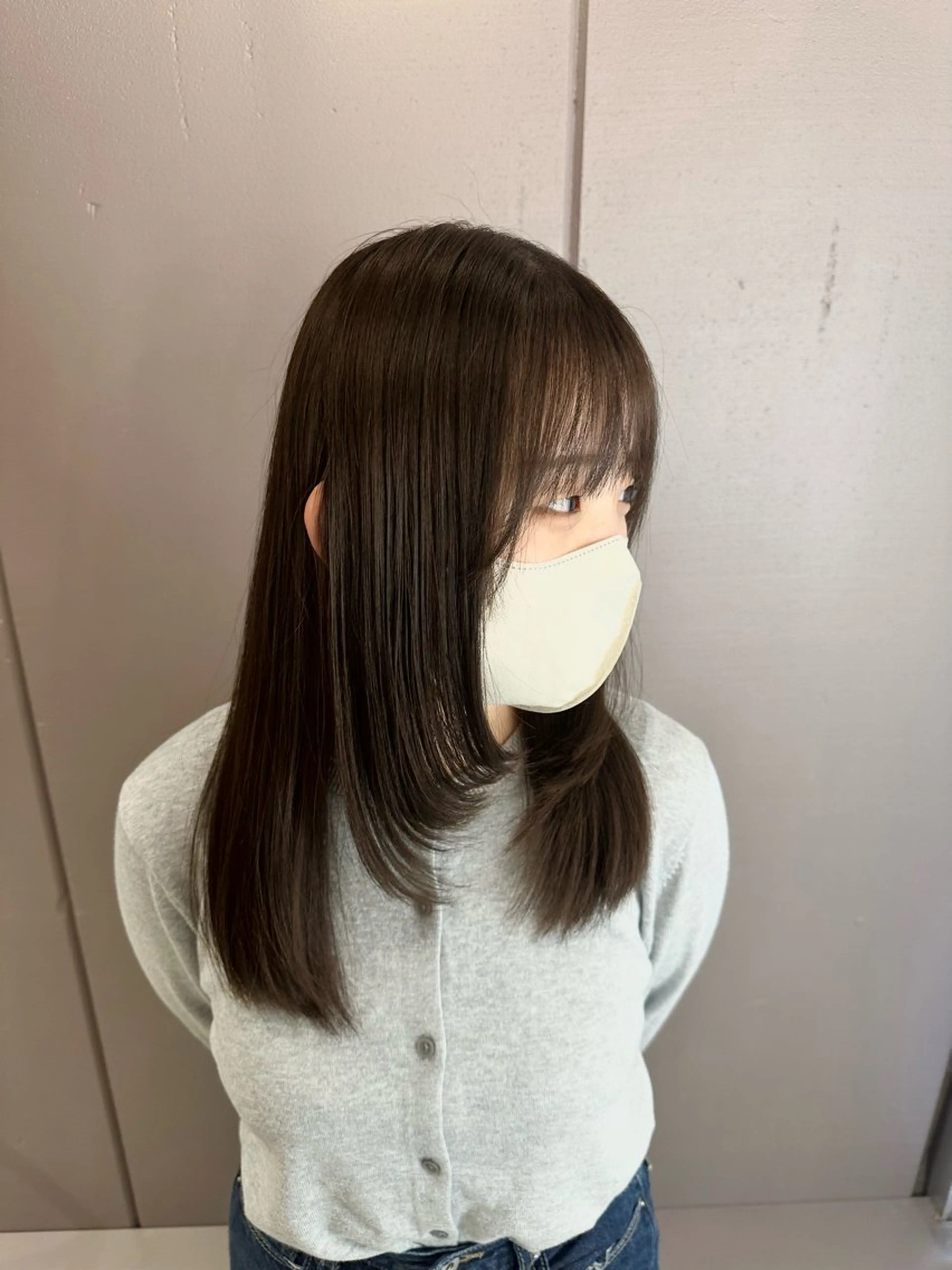 ミディアム カット 暖色カラー🧶/ Misakoのヘアスタイル